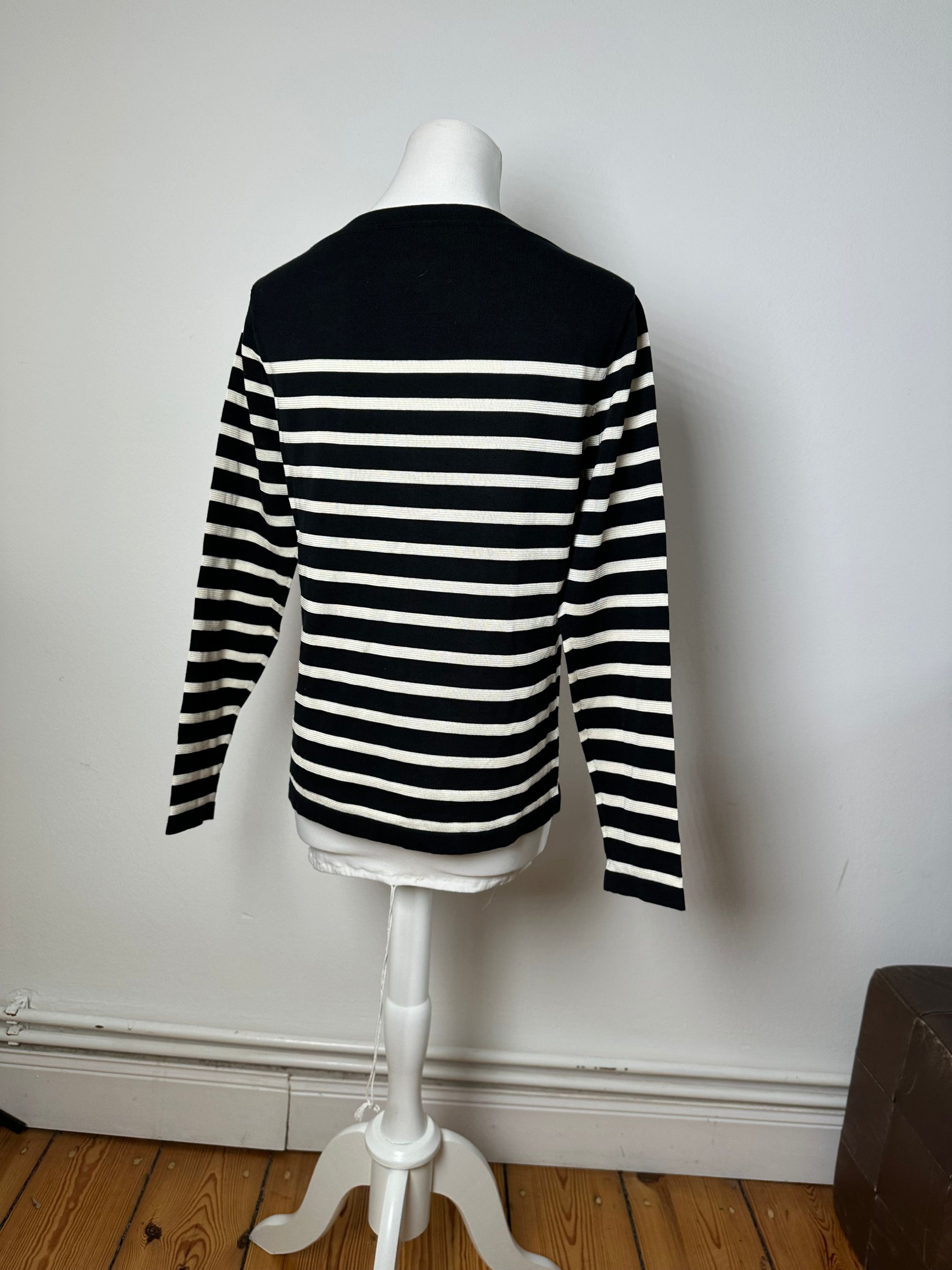 Jean Paul Gaultier Vintage Wool Sweater Striped Black / White M Size S / US 4 / IT 40 - 3 Thumbnail