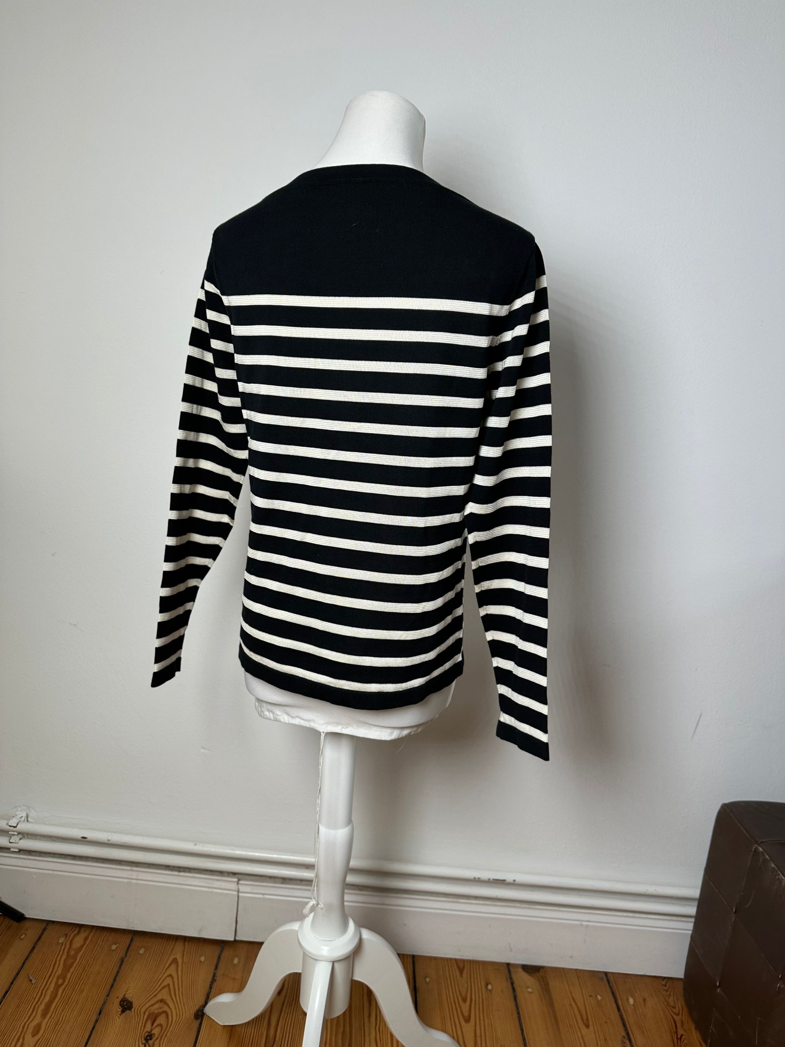 Jean Paul Gaultier Vintage Wool Sweater Striped Black / White M Size S / US 4 / IT 40 - 12 Thumbnail