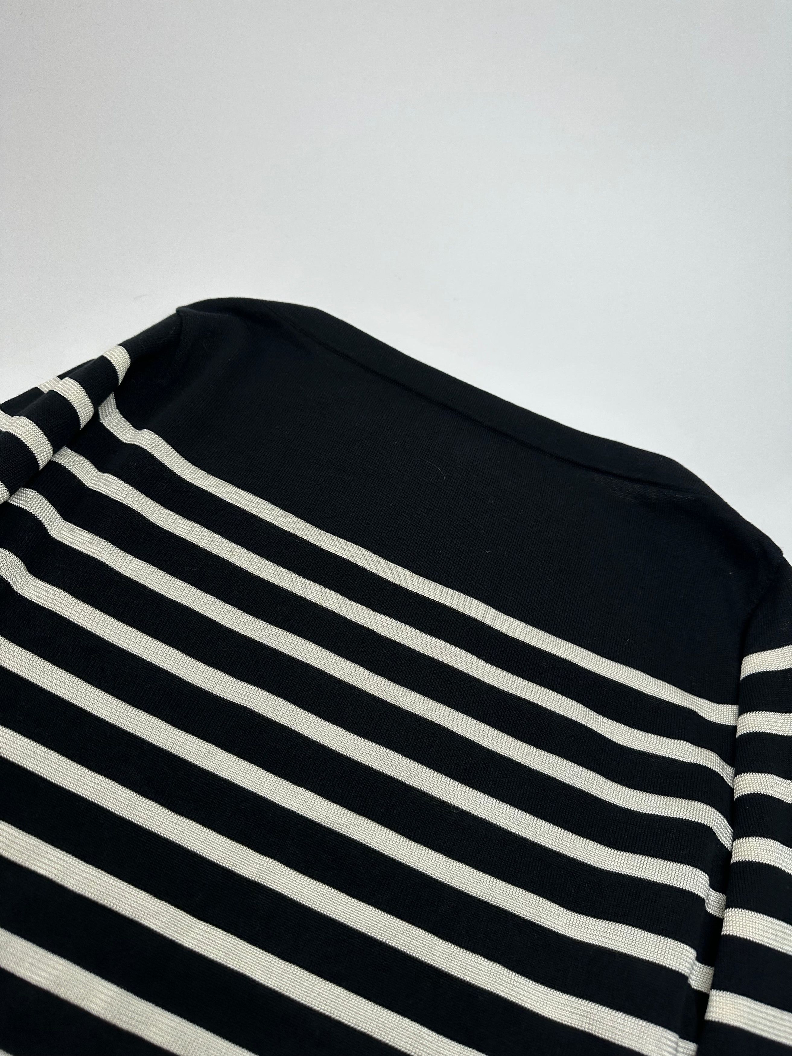 Jean Paul Gaultier Vintage Wool Sweater Striped Black / White M Size S / US 4 / IT 40 - 9 Thumbnail