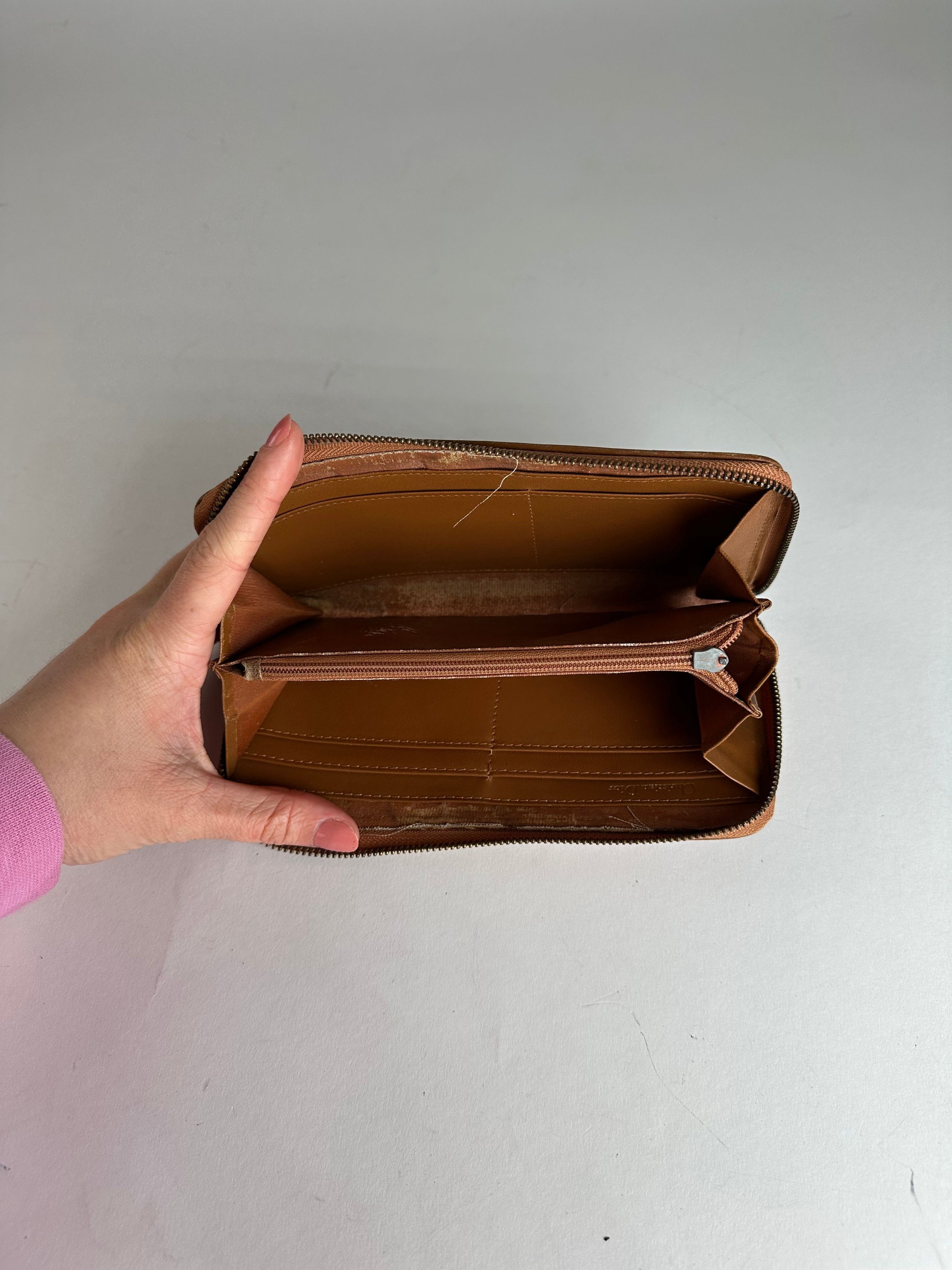 Dior Vintage Long Zippy Wallet Red Brown Size ONE SIZE - 4 Thumbnail