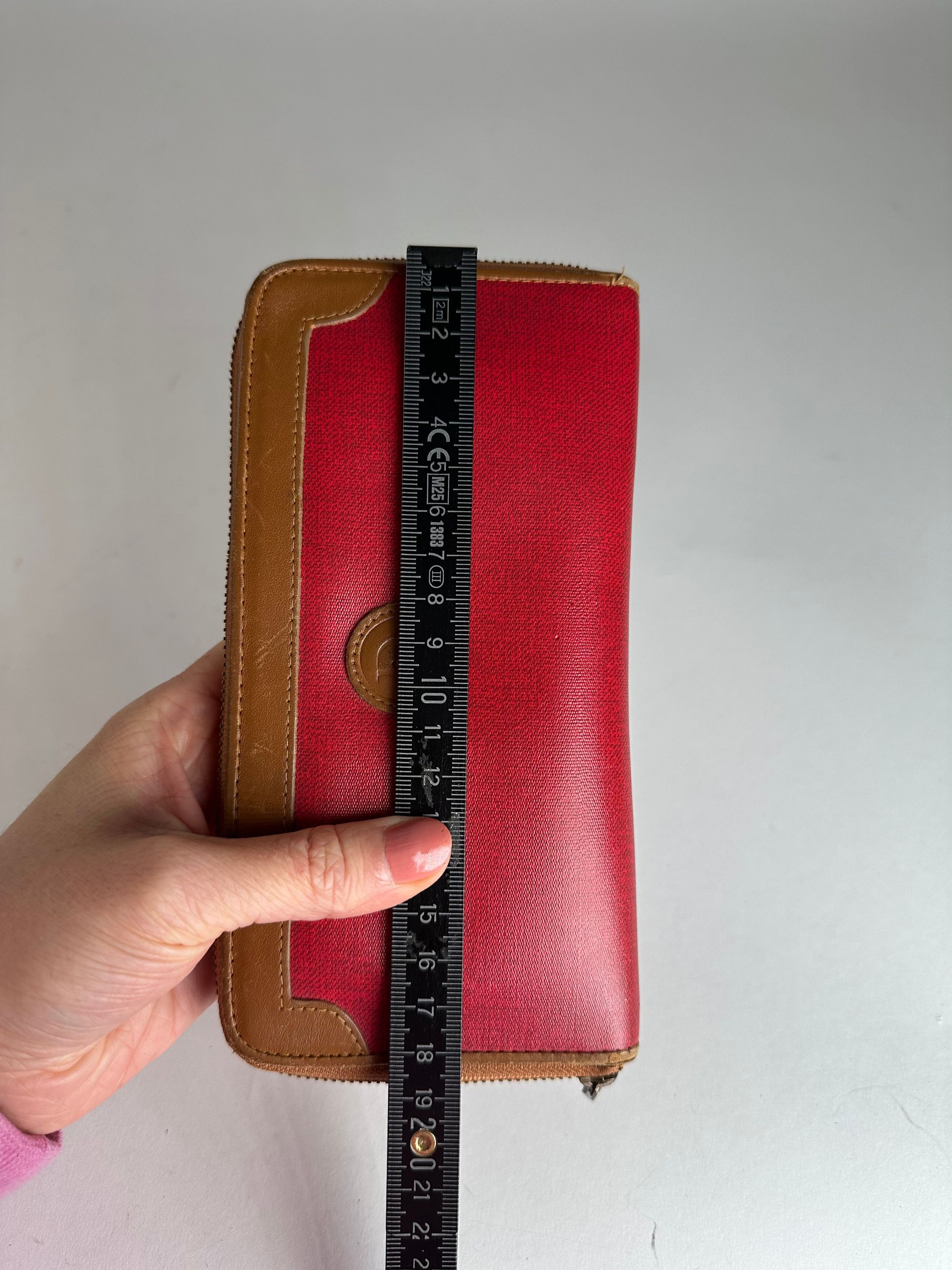 Dior Vintage Long Zippy Wallet Red Brown Size ONE SIZE - 7 Thumbnail
