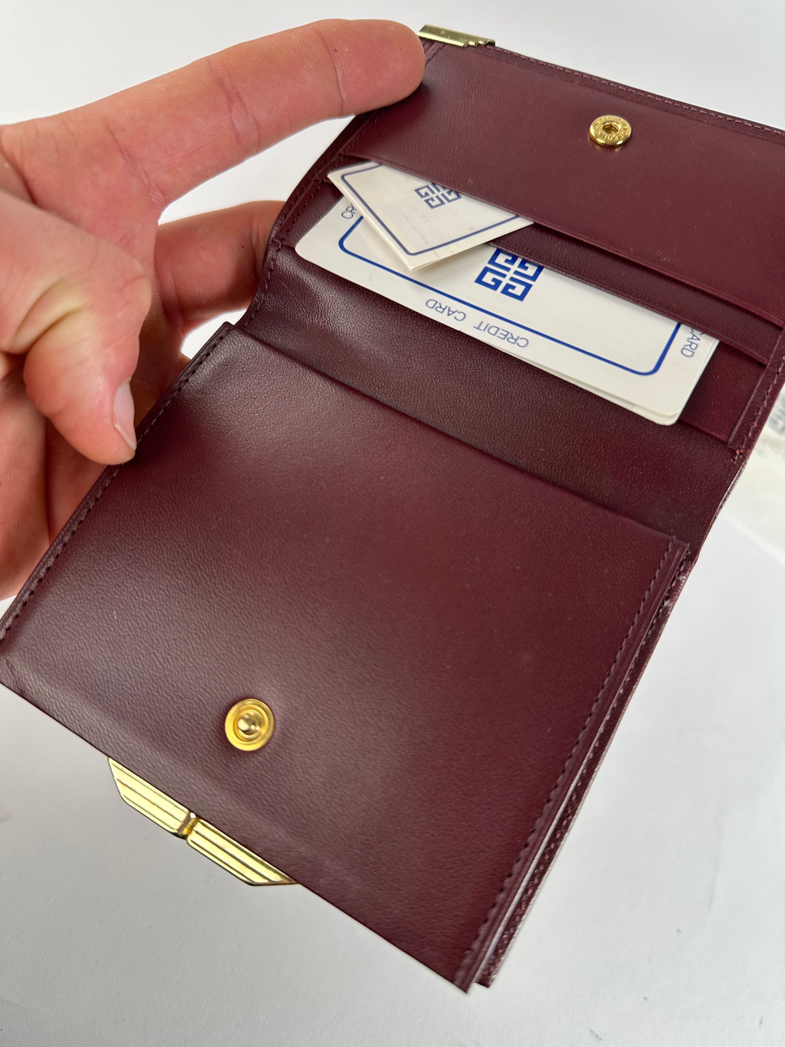 Givenchy Vintage Leather Wallet Purple Size ONE SIZE - 5 Thumbnail