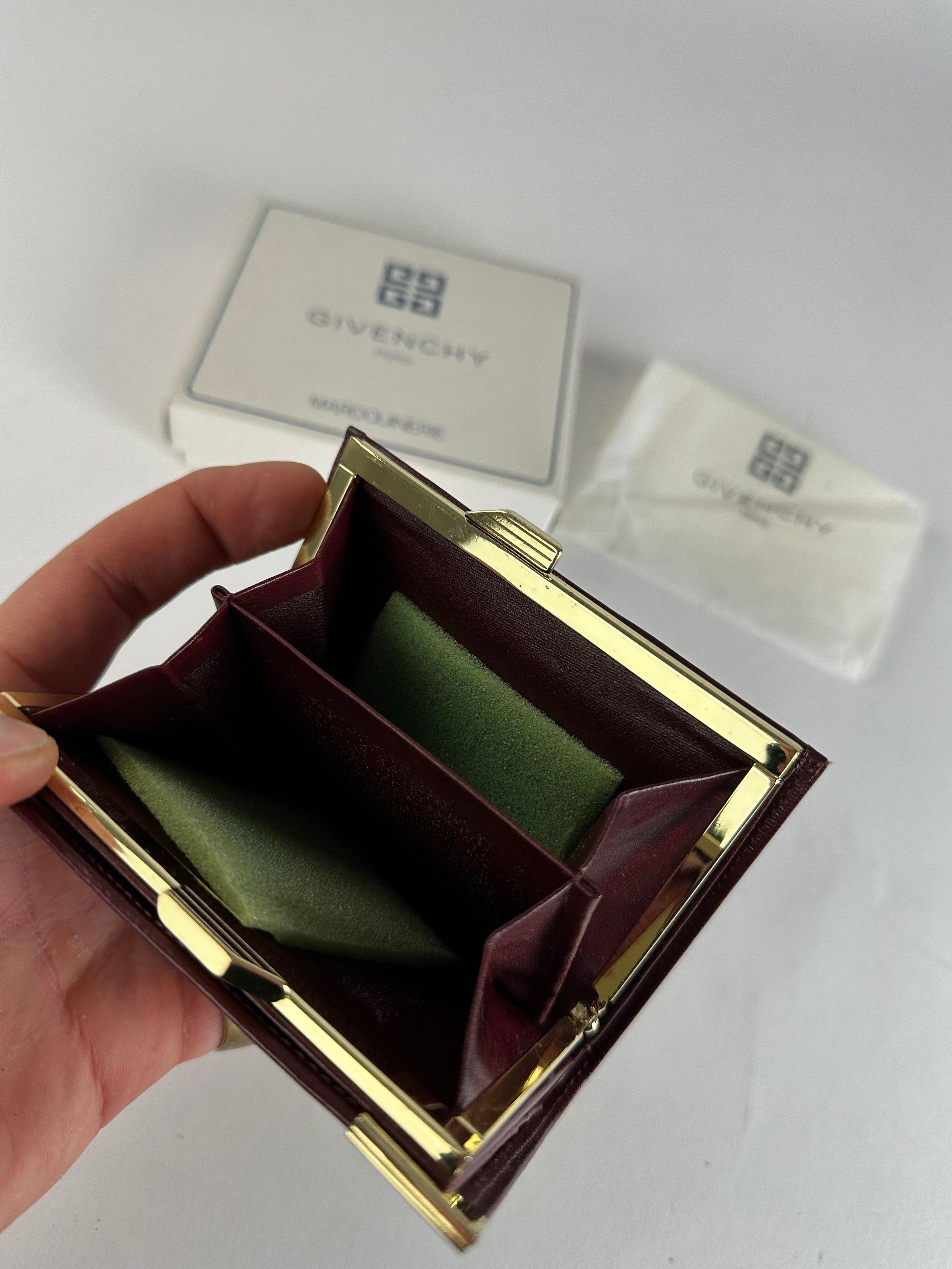 Givenchy Vintage Leather Wallet Purple Size ONE SIZE - 7 Thumbnail