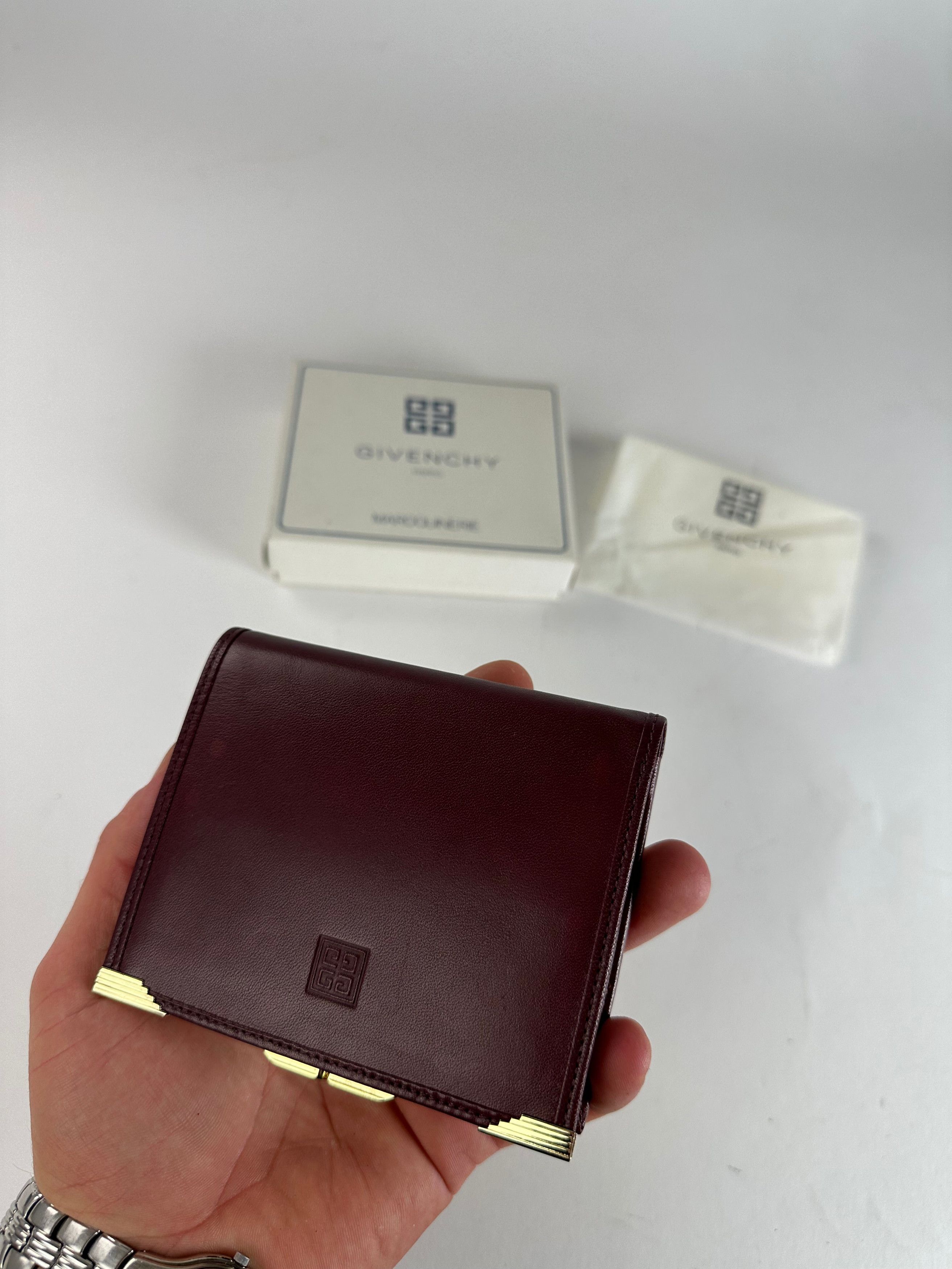 Givenchy Vintage Leather Wallet Purple Size ONE SIZE - 4 Thumbnail
