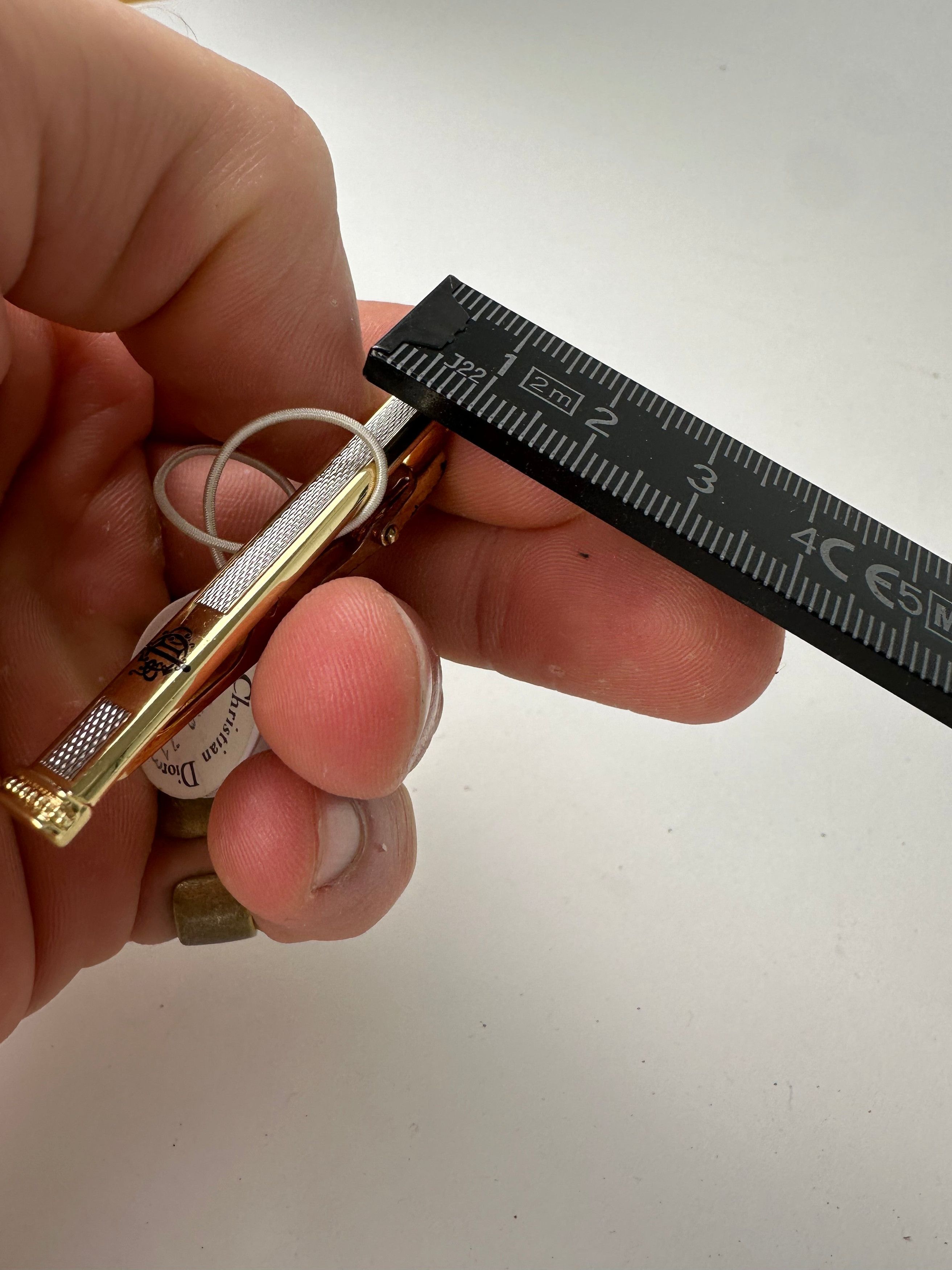 Dior Vintage Tie/Money Clamp Silver Gold Size ONE SIZE - 6 Thumbnail