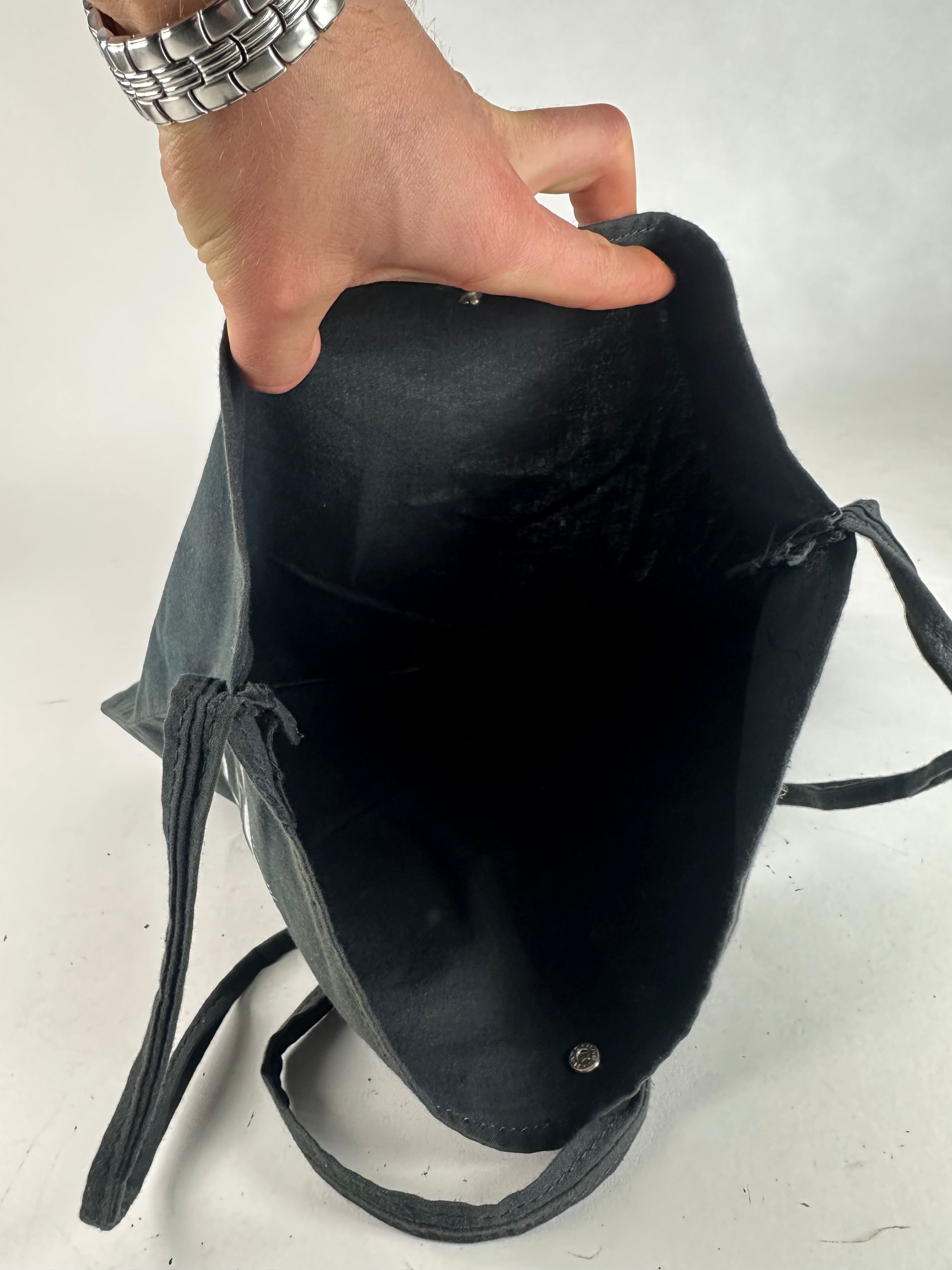Comme des Garcons Vintage Comme Des Garçons Canvas Shoulder Bag Black White Size ONE SIZE - 3 Thumbnail