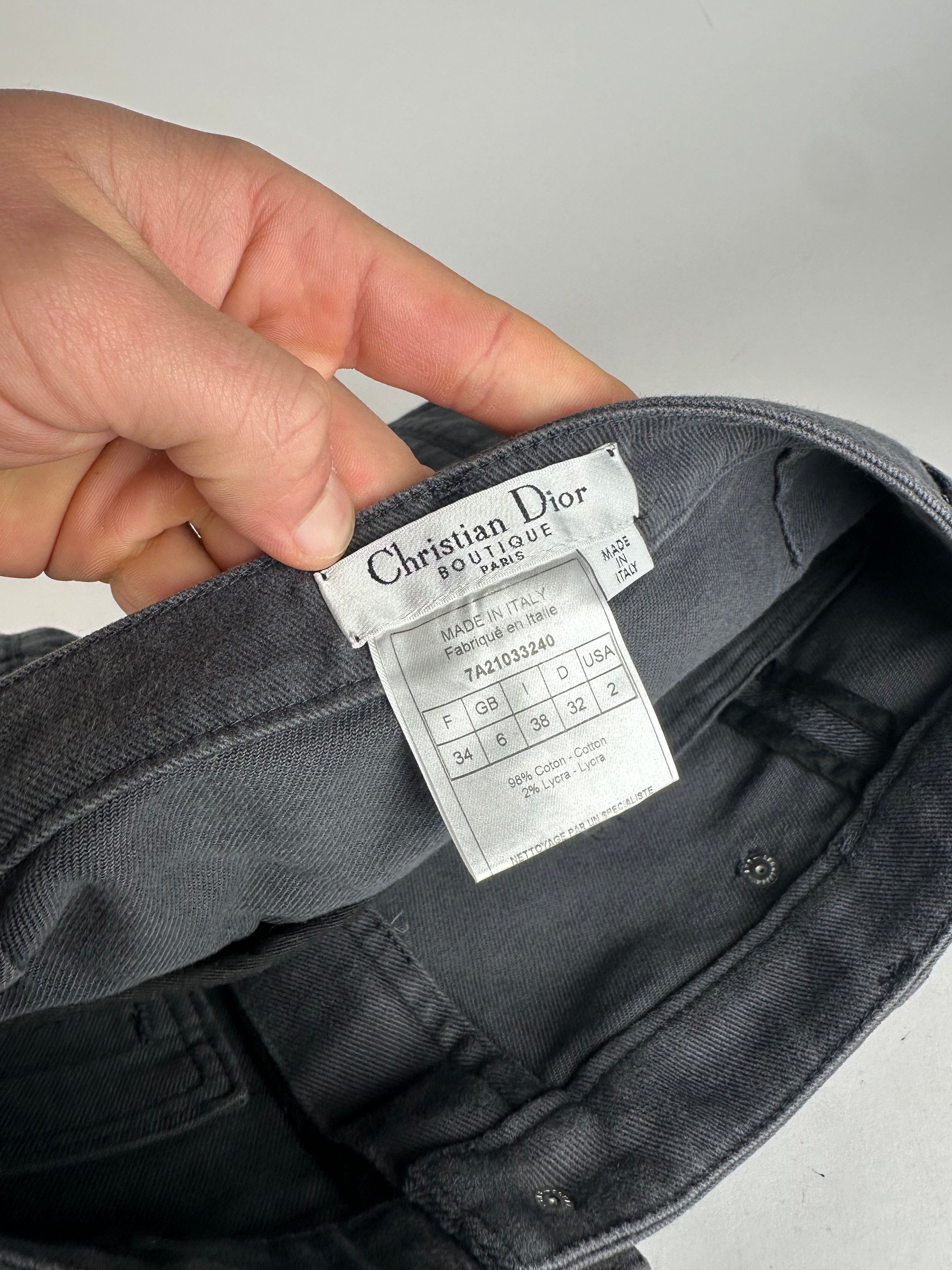 Dior Vintage Denim Scarf 32/XXS Size 22" - 9 Thumbnail