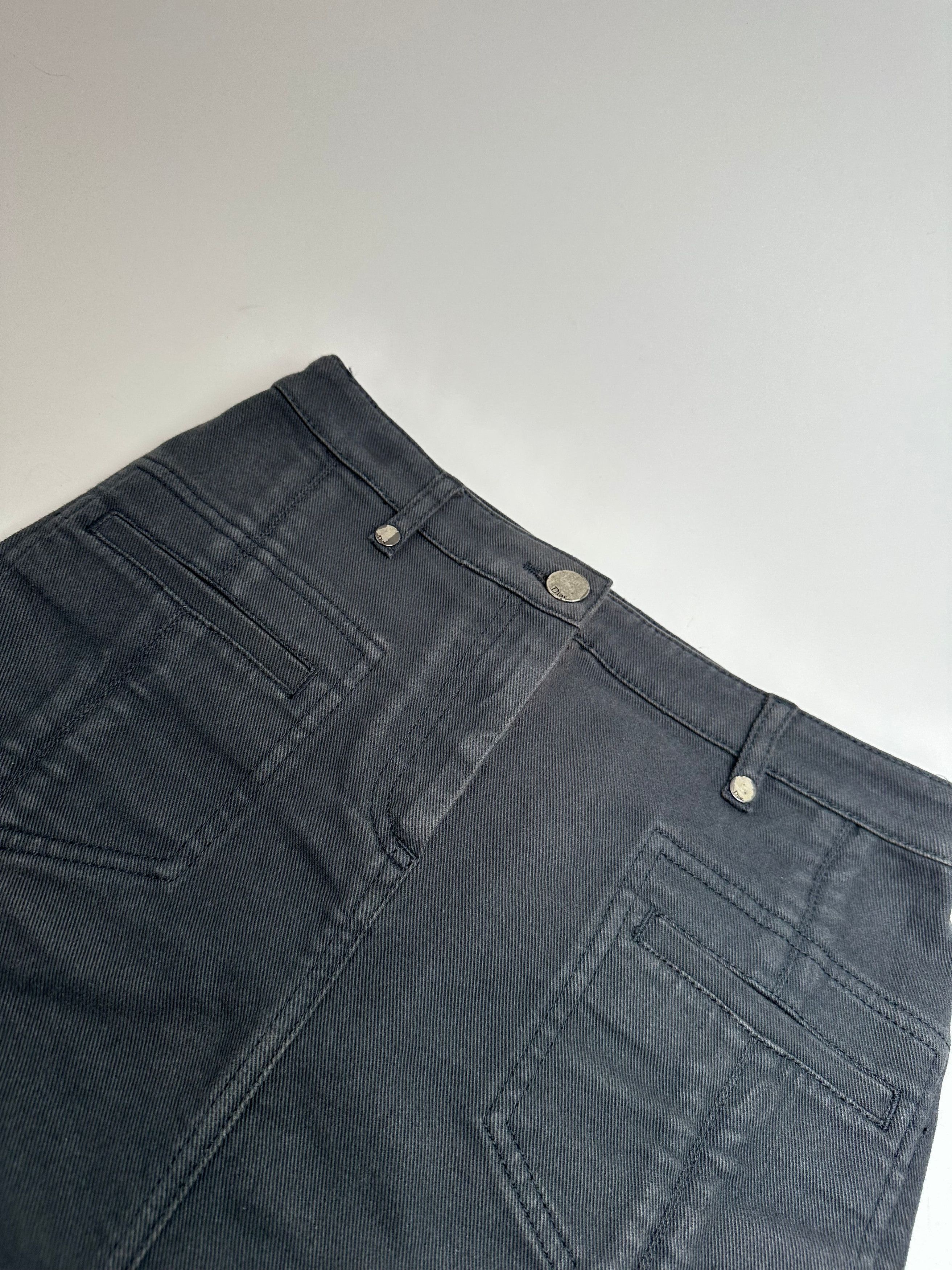 Dior Vintage Denim Scarf 32/XXS Size 22" - 3 Thumbnail