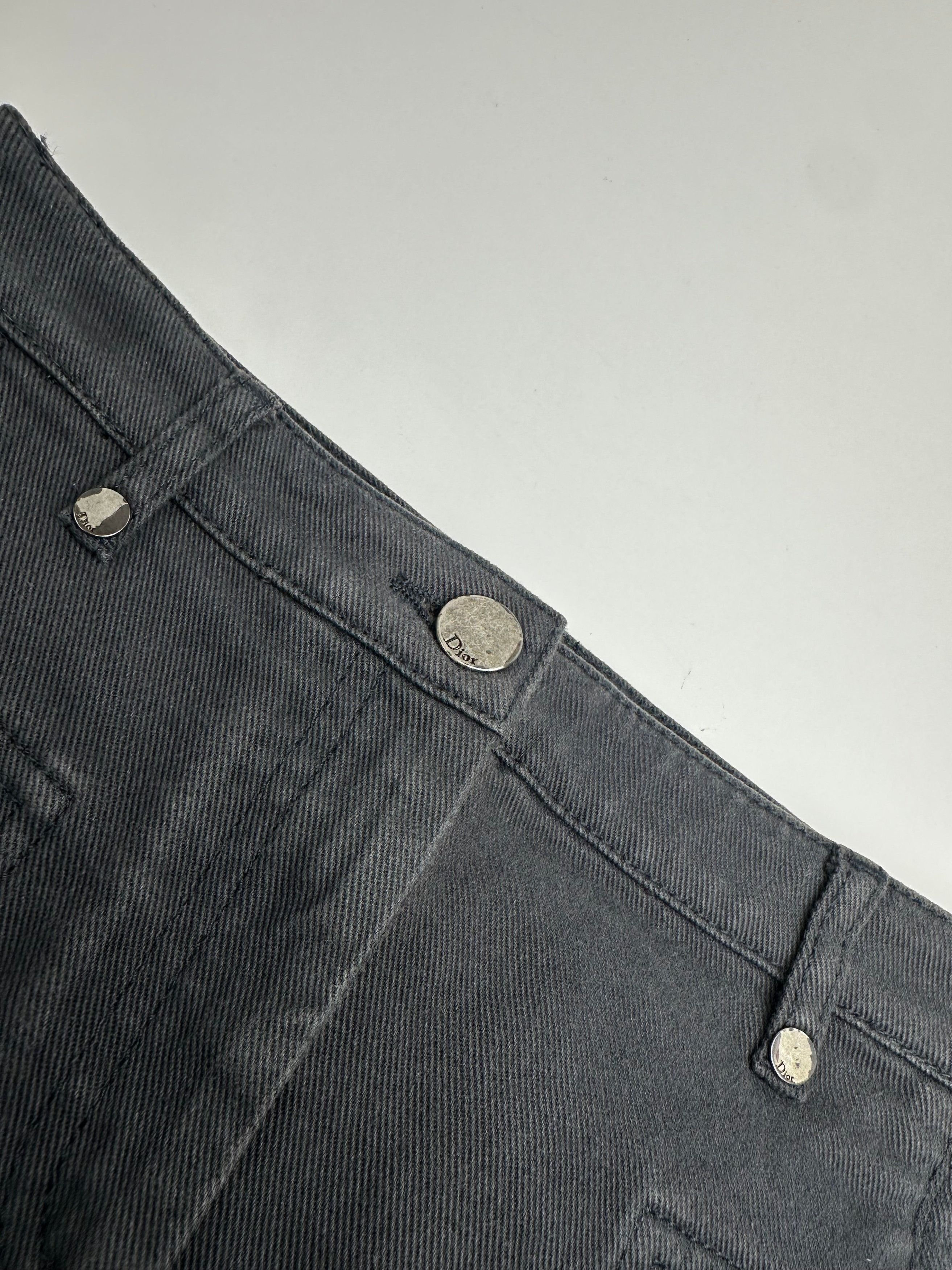 Dior Vintage Denim Scarf 32/XXS Size 22" - 4 Thumbnail