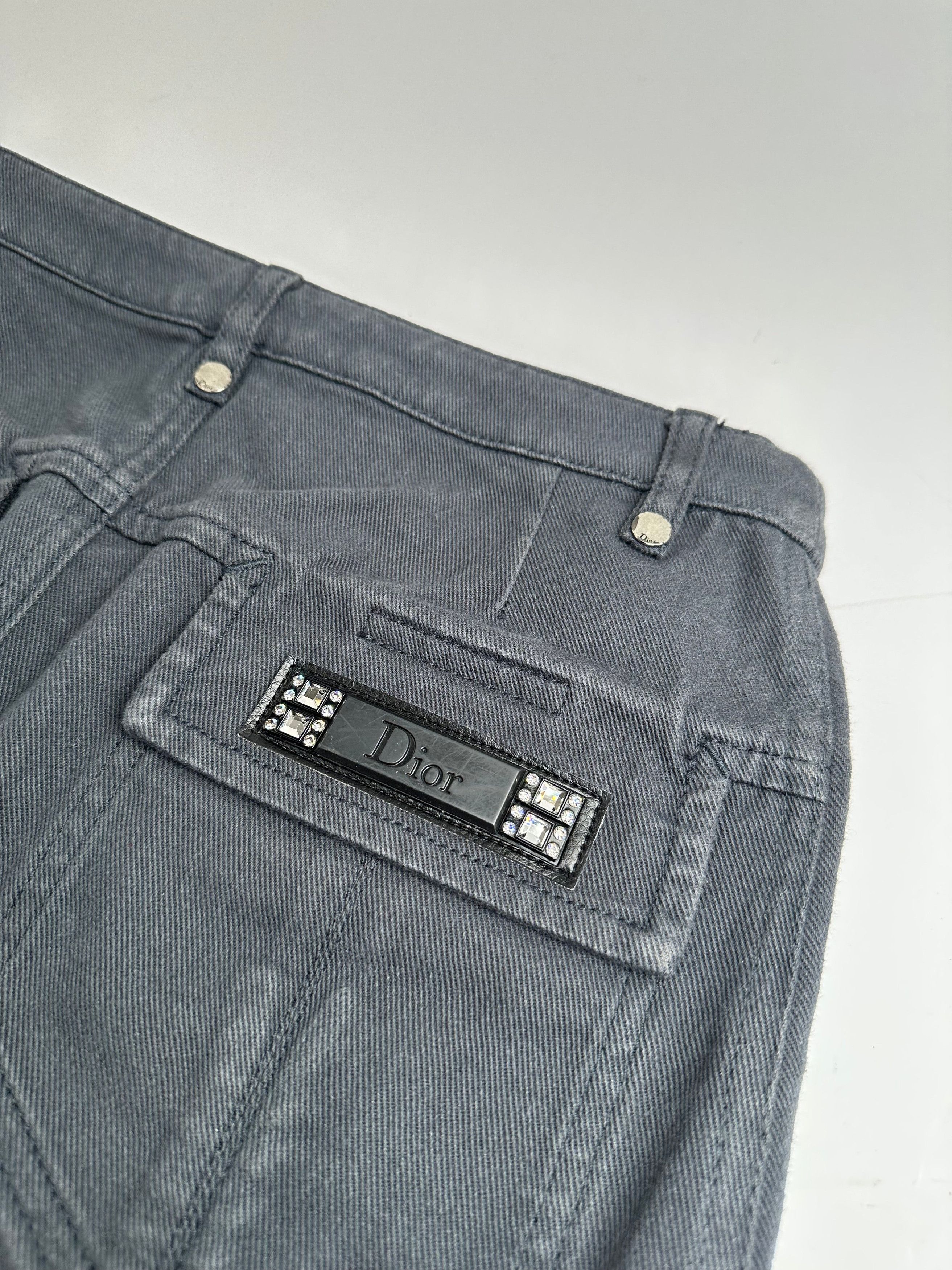 Dior Vintage Denim Scarf 32/XXS Size 22" - 7 Thumbnail