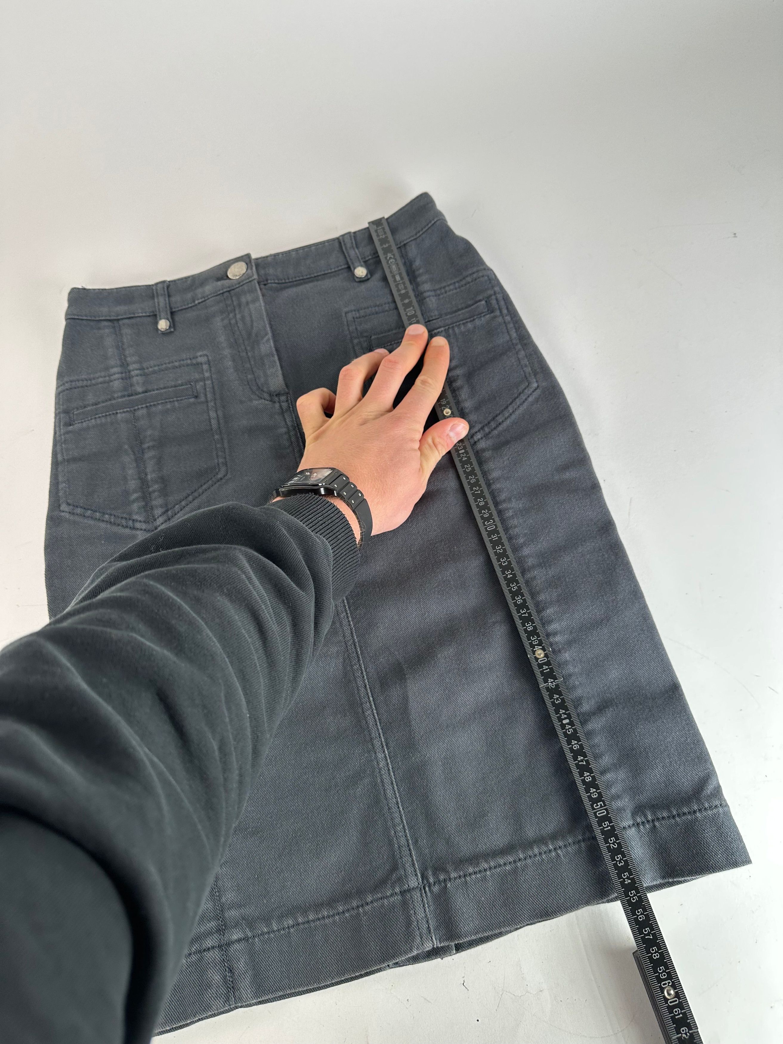 Dior Vintage Denim Scarf 32/XXS Size 22" - 6 Thumbnail