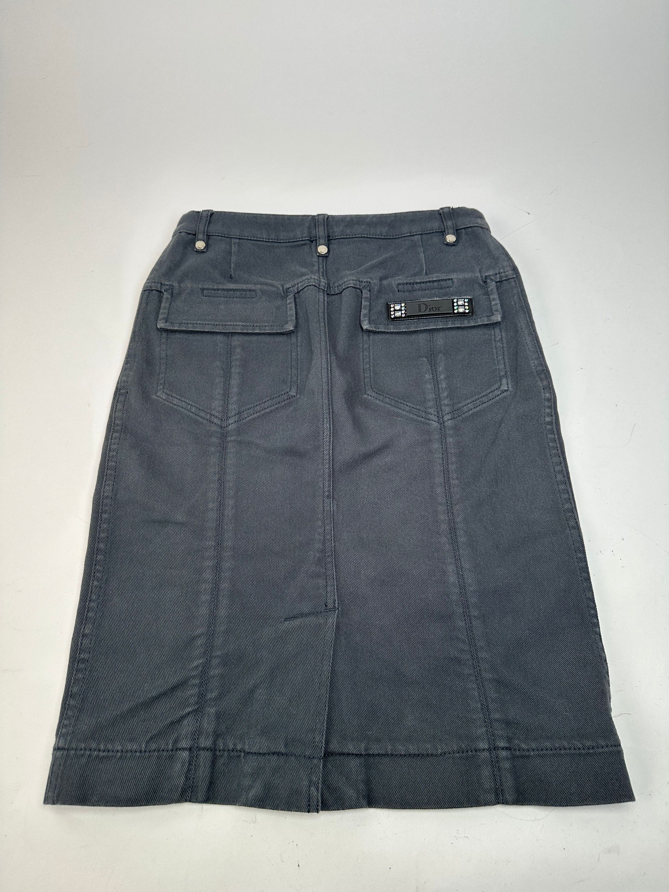Dior Vintage Denim Scarf 32/XXS Size 22" - 12 Thumbnail