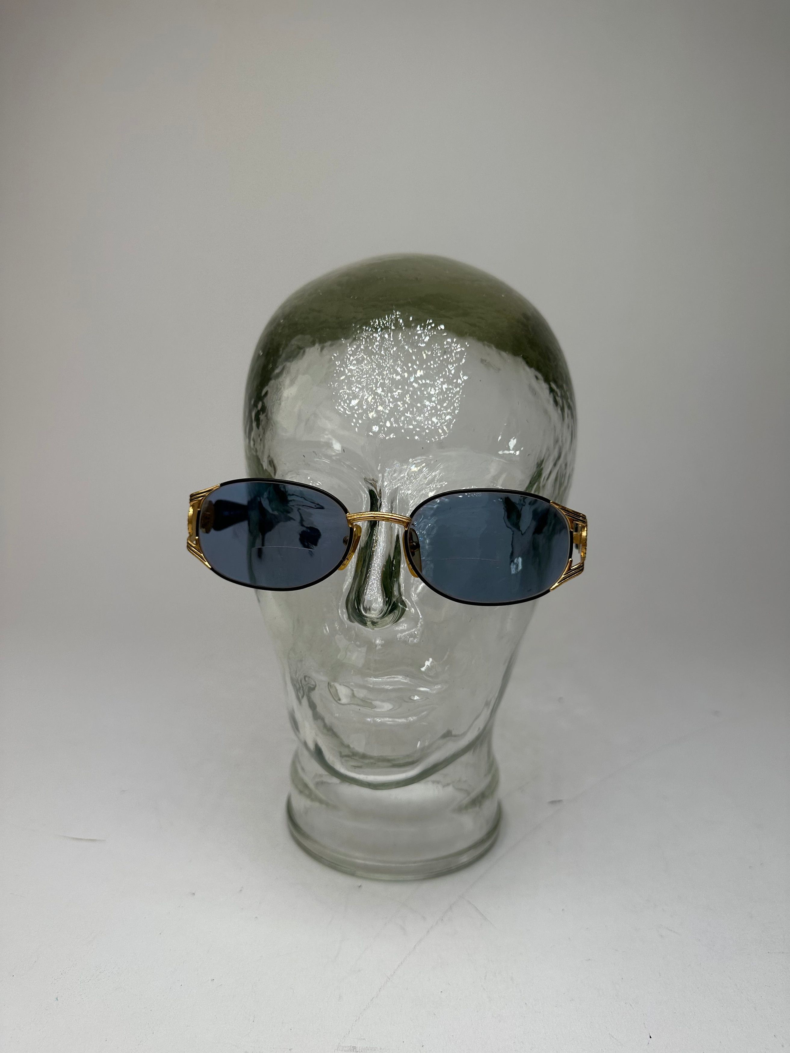 Fendi Vintage Roma Sunglasses Black Gold Blue Size ONE SIZE - 4 Thumbnail