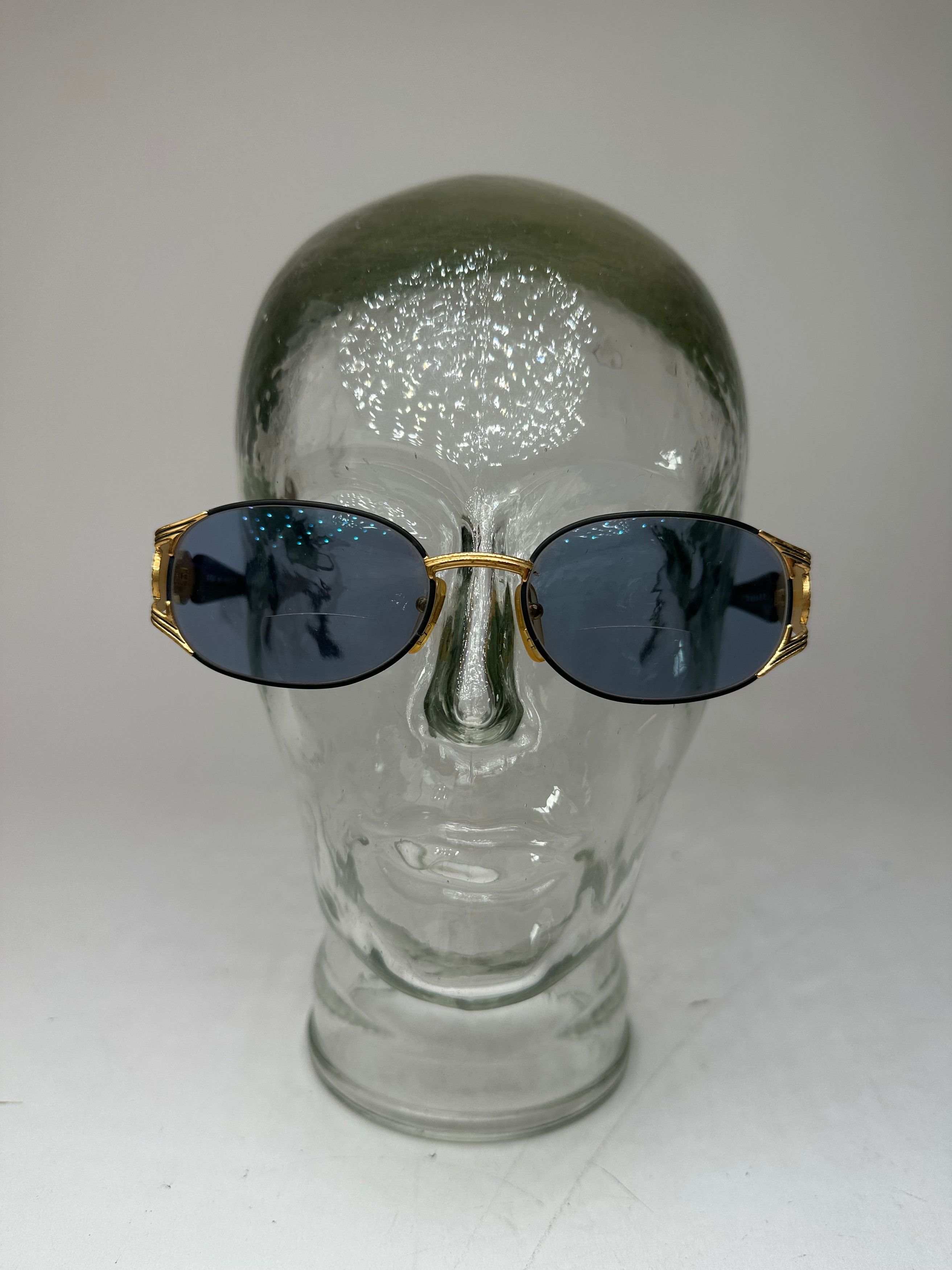 Fendi Vintage Roma Sunglasses Black Gold Blue Size ONE SIZE - 10 Thumbnail