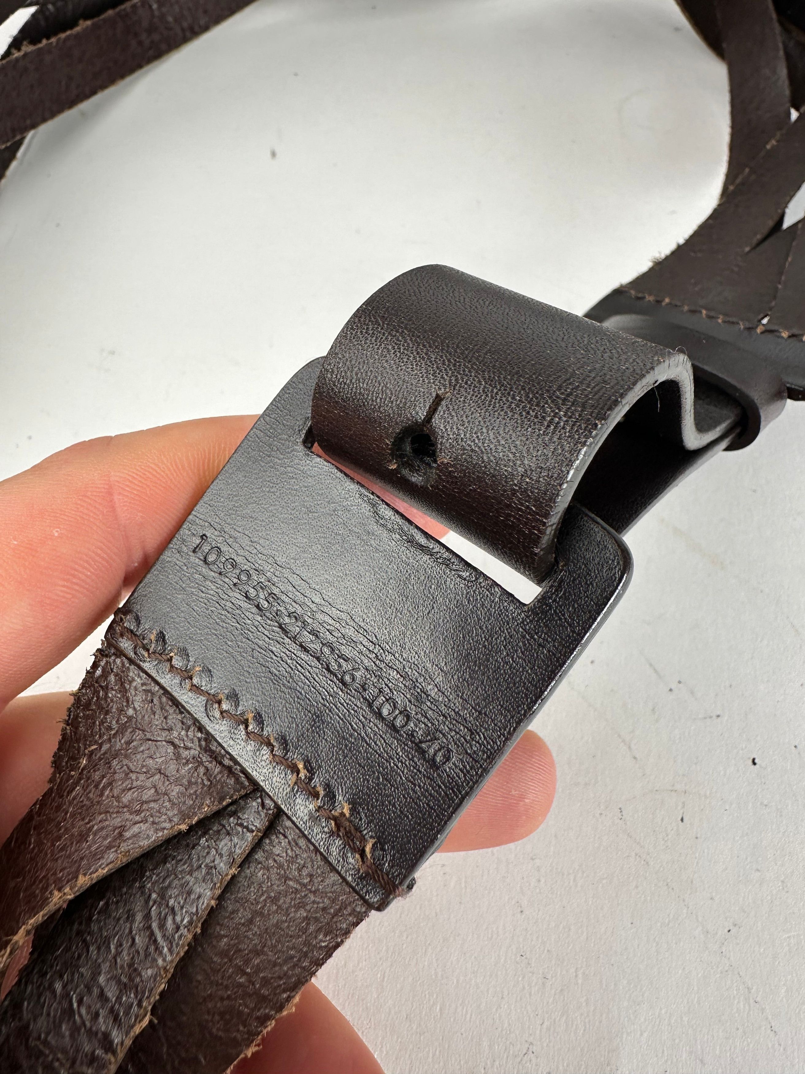 Gucci Vintage Twisted Leather Belt Brown Size ONE SIZE - 4 Thumbnail