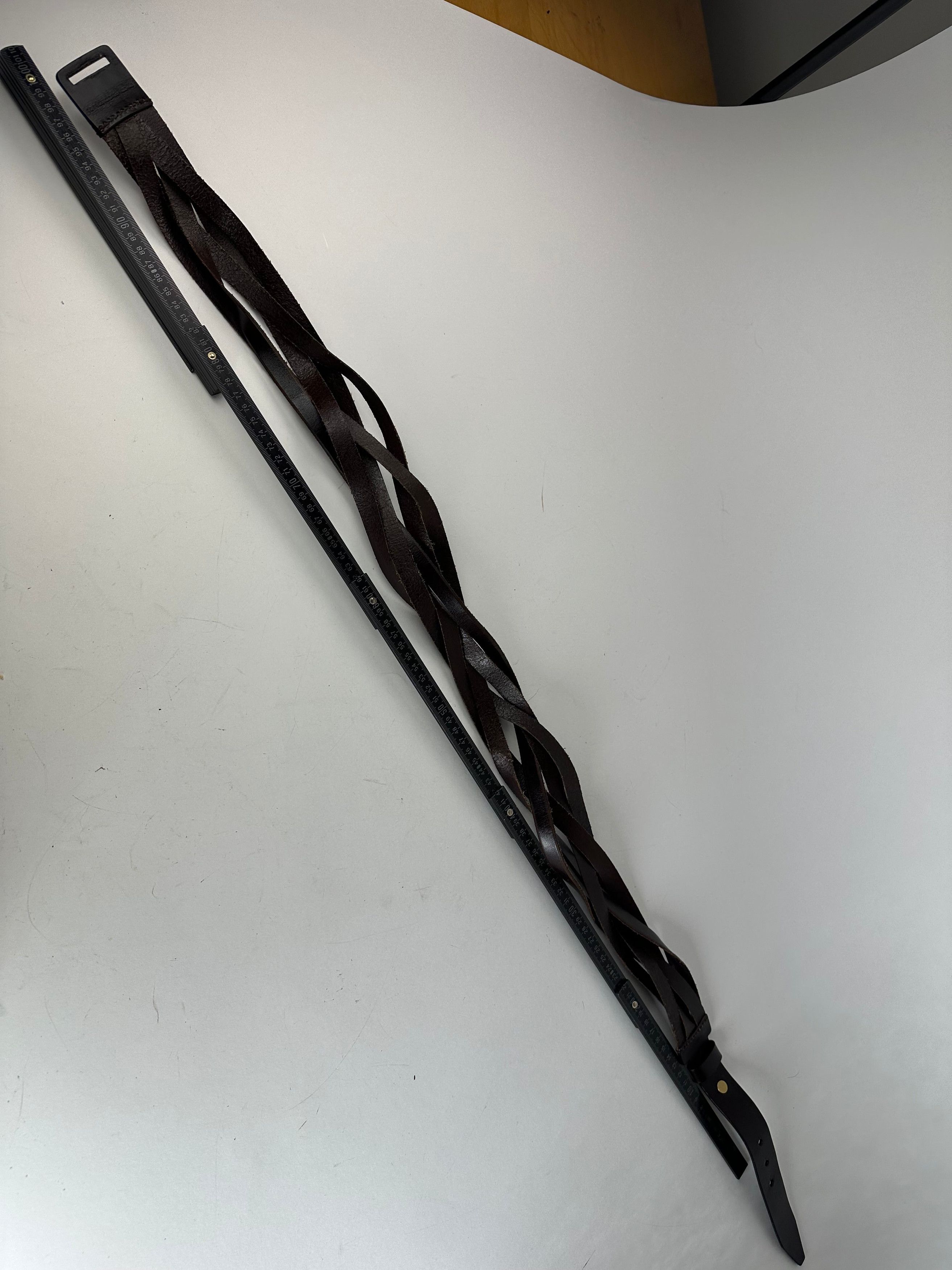 Gucci Vintage Twisted Leather Belt Brown Size ONE SIZE - 9 Thumbnail