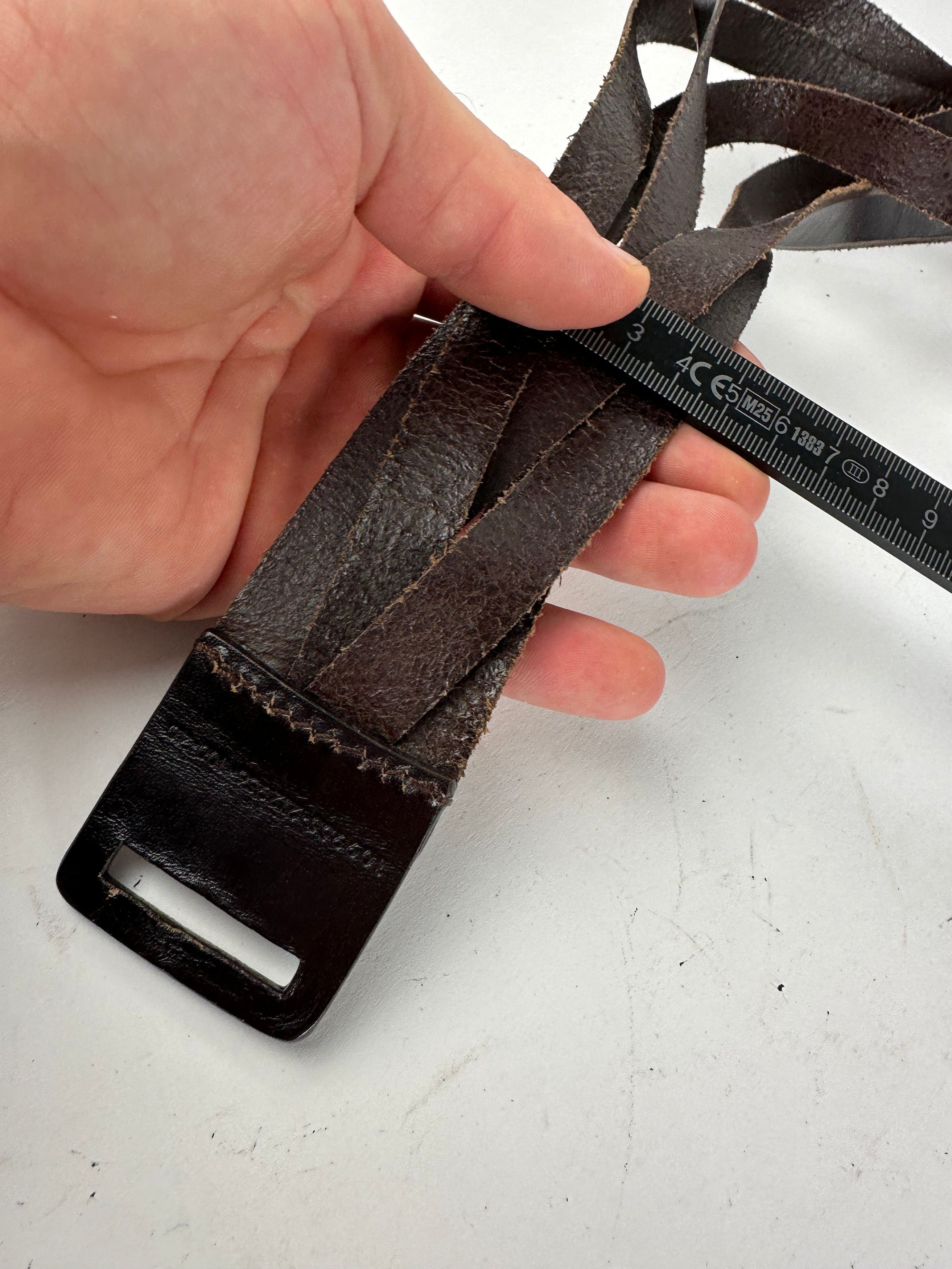 Gucci Vintage Twisted Leather Belt Brown Size ONE SIZE - 10 Thumbnail