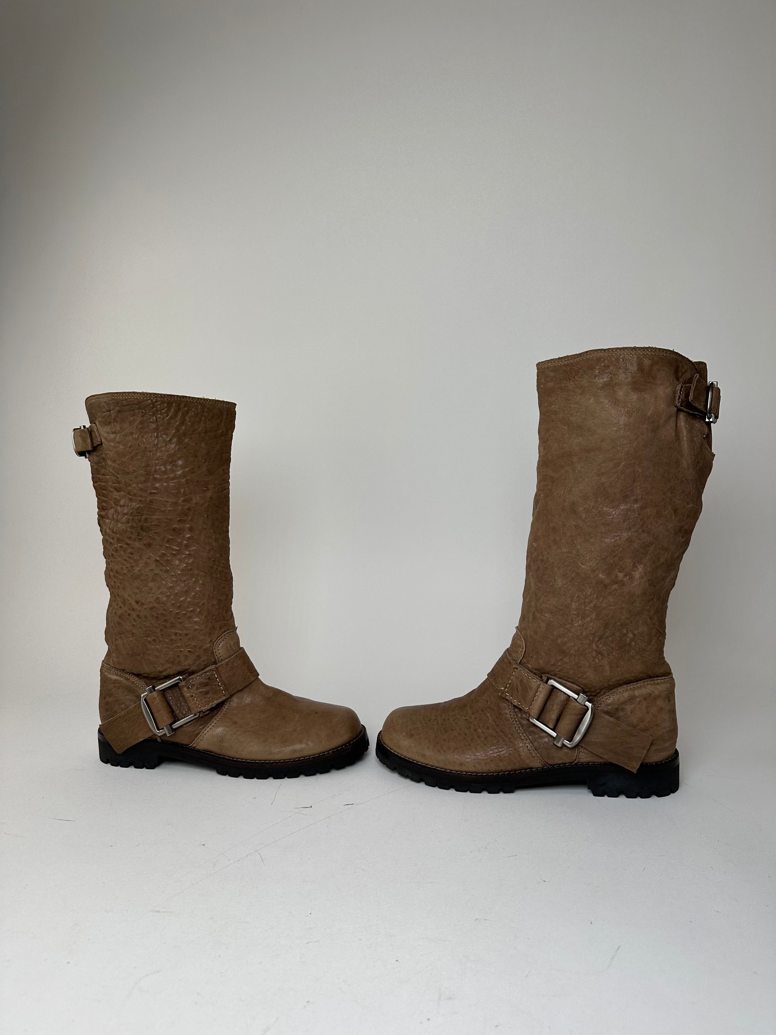 Other Vintage Marni Leather Boots Brown EU37 Size US 6 / IT 36 - 4 Thumbnail