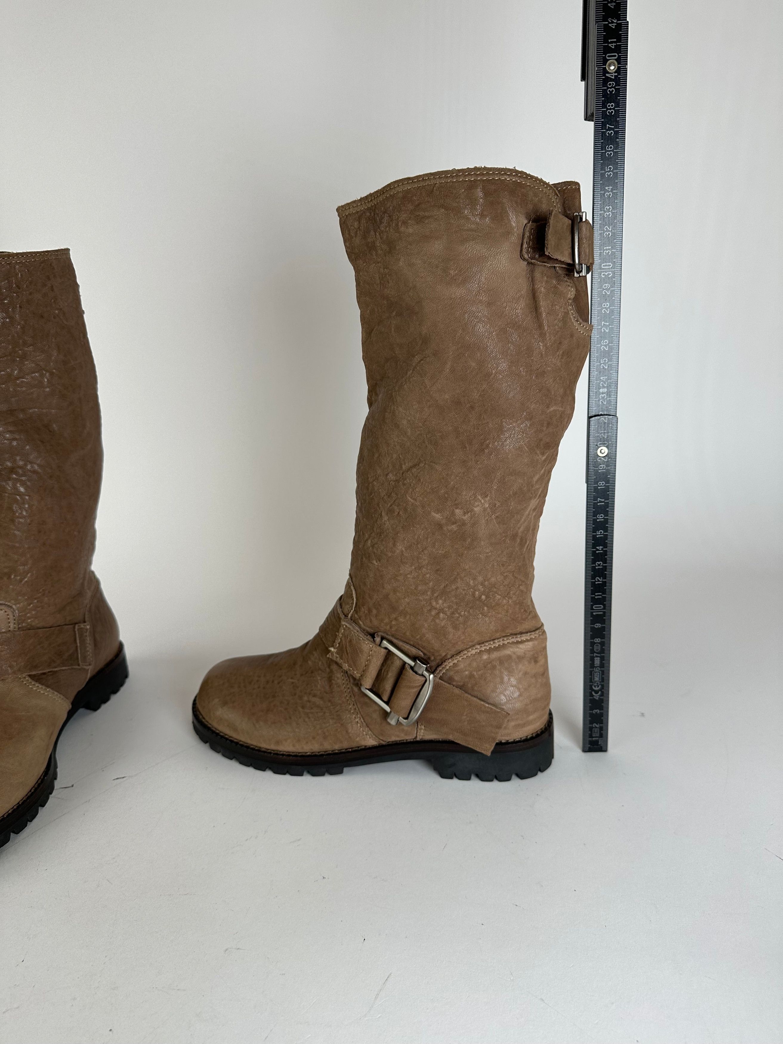 Other Vintage Marni Leather Boots Brown EU37 Size US 6 / IT 36 - 9 Thumbnail