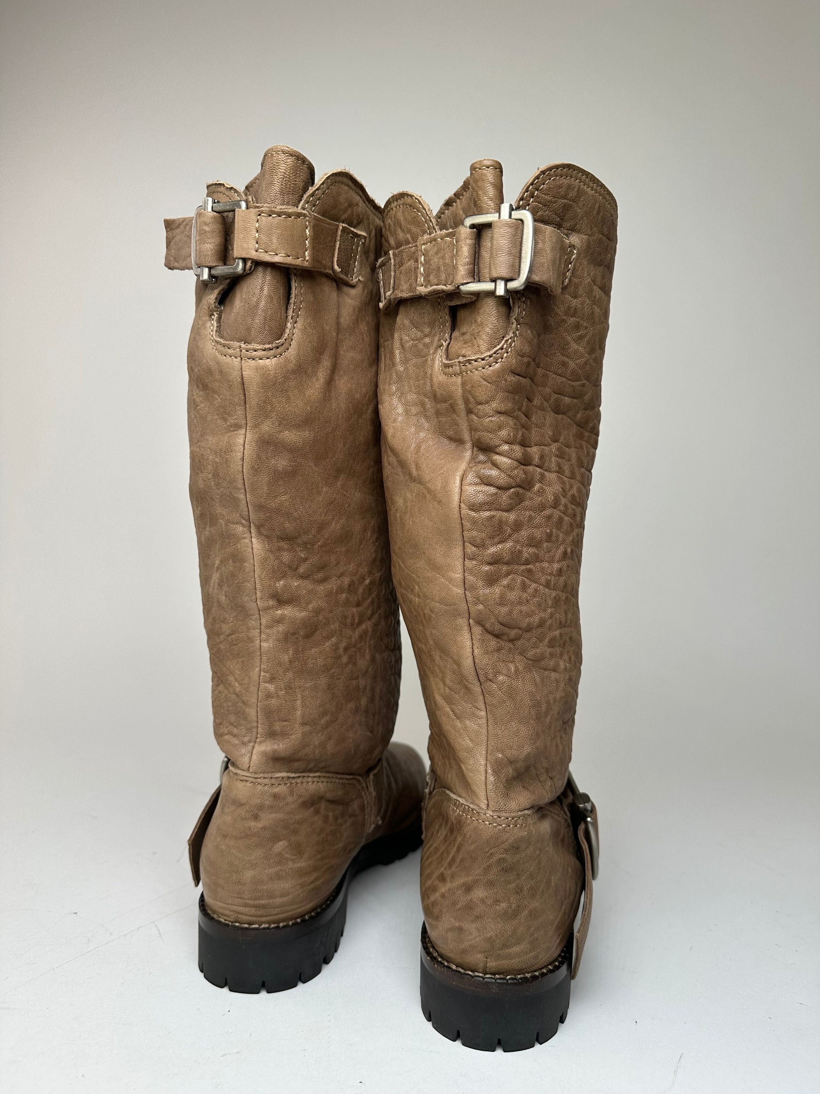 Other Vintage Marni Leather Boots Brown EU37 Size US 6 / IT 36 - 3 Thumbnail