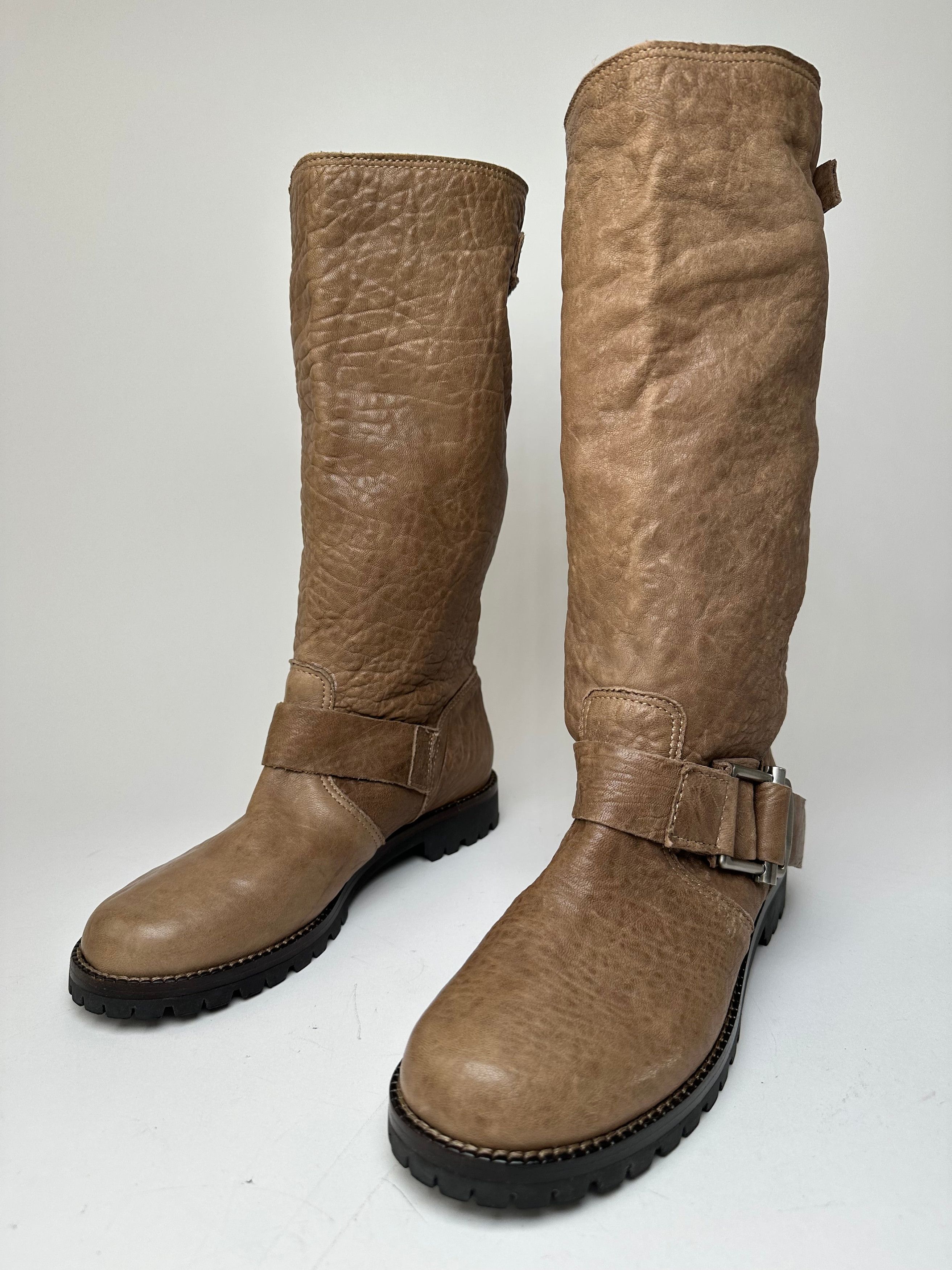 Other Vintage Marni Leather Boots Brown EU37 Size US 6 / IT 36 - 7 Thumbnail