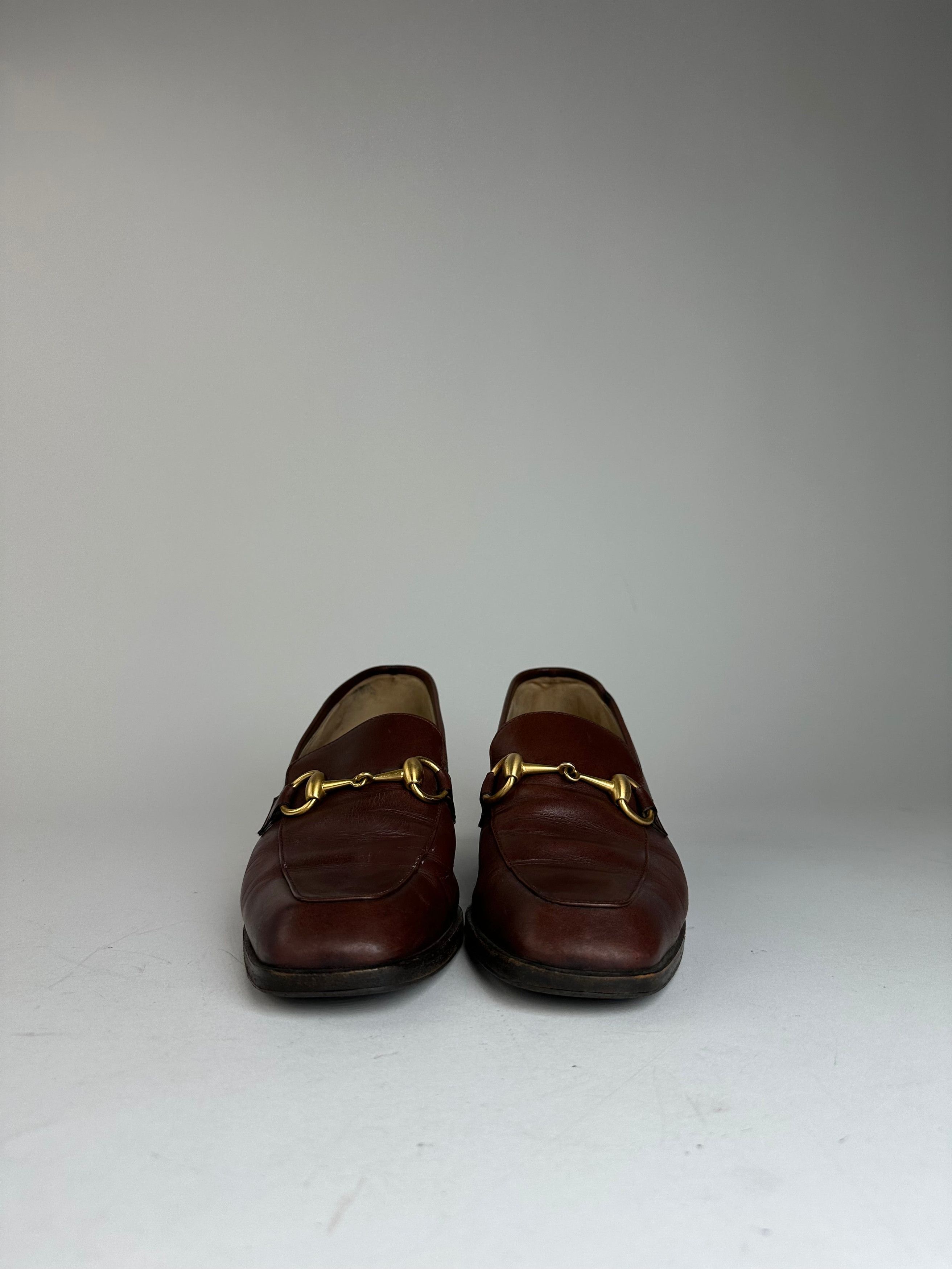 Gucci Vintage Heeled Horsebit Leather Boots Brown EU37 Size US 6 / IT 36 - 3 Thumbnail