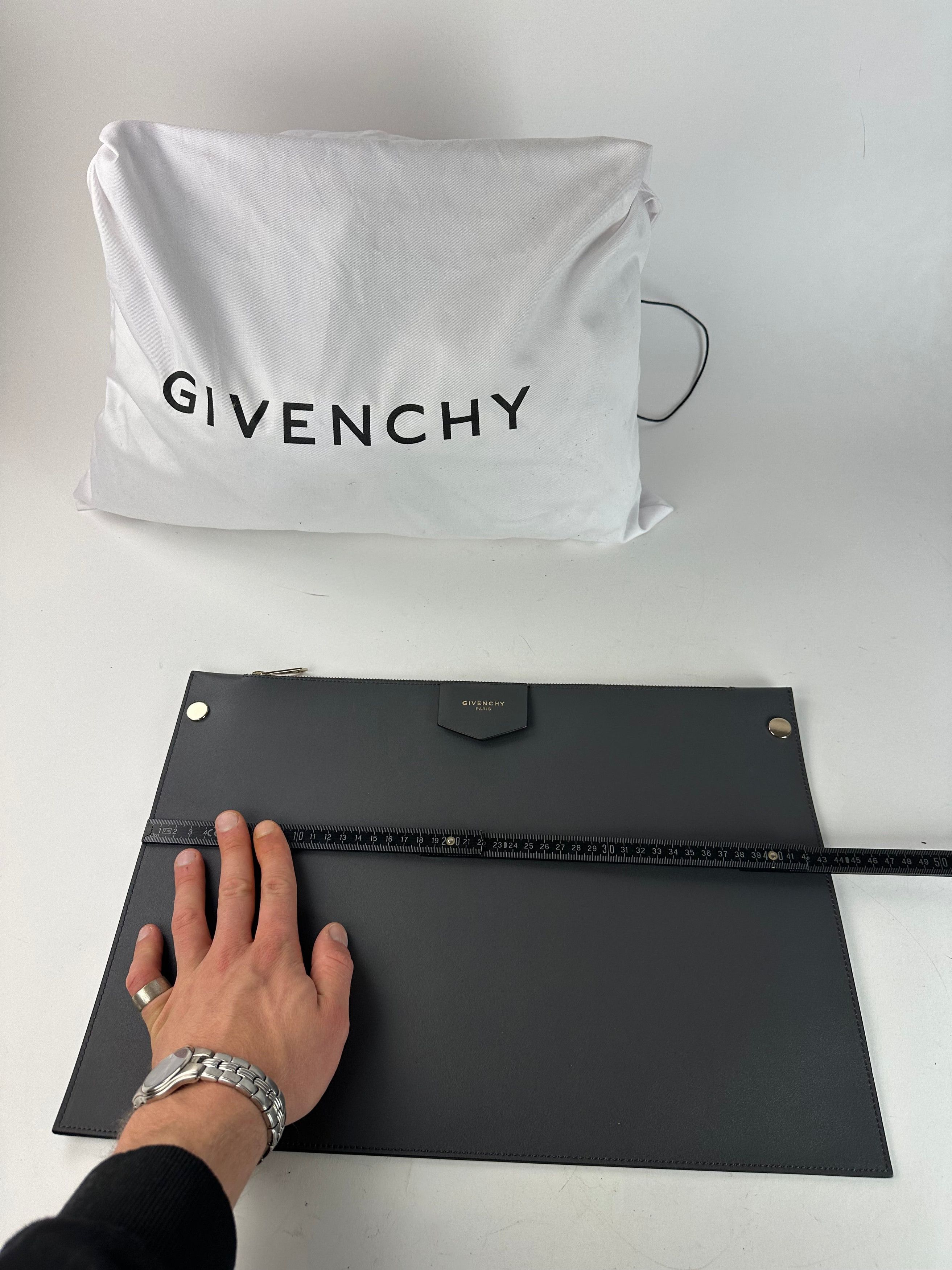 Givenchy Vintage Antigona Leather Clutch Anthracite Size ONE SIZE - 6 Thumbnail