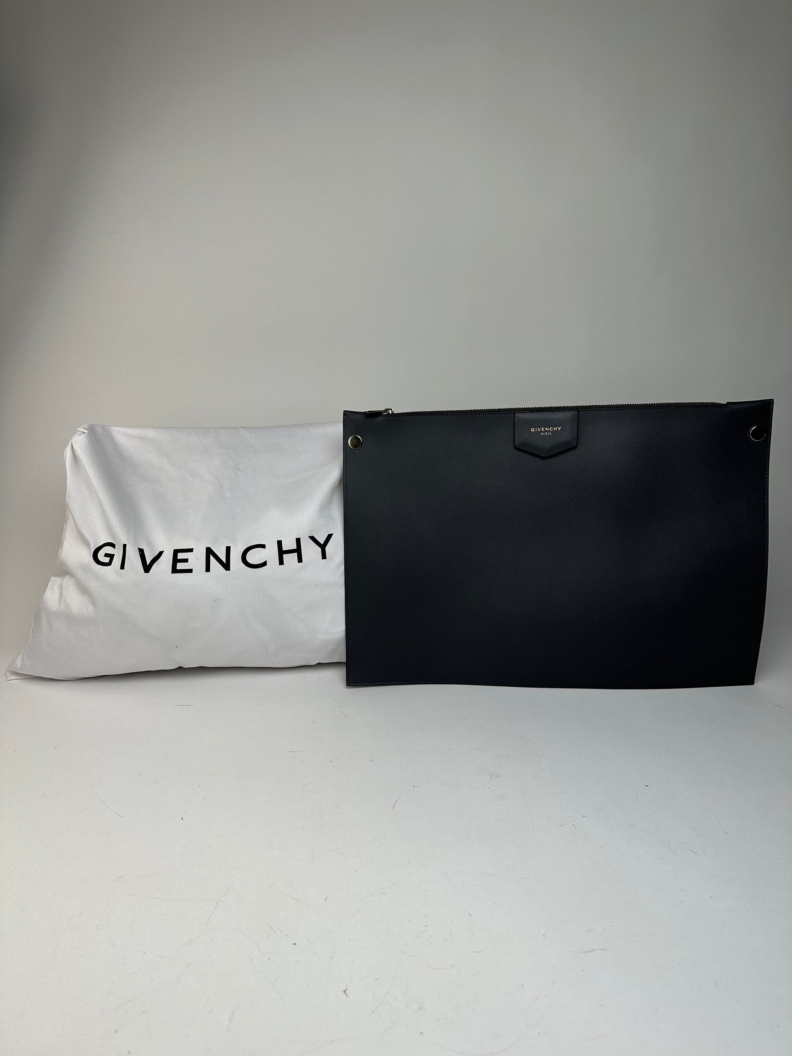 Givenchy Vintage Antigona Leather Clutch Anthracite Size ONE SIZE - 7 Thumbnail