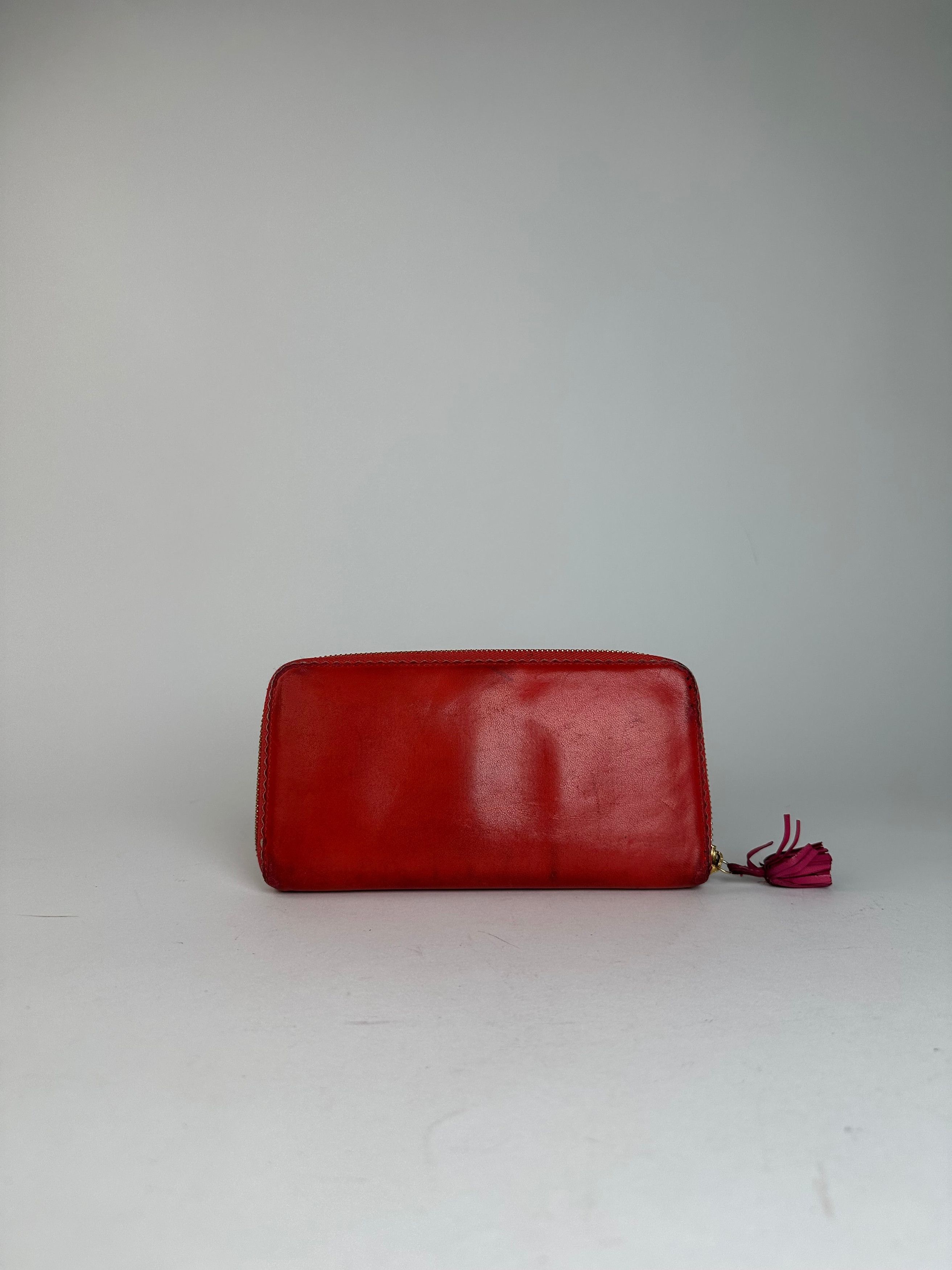 Loewe Vintage Madrid Zippy Wallet Red Size ONE SIZE - 2 Thumbnail