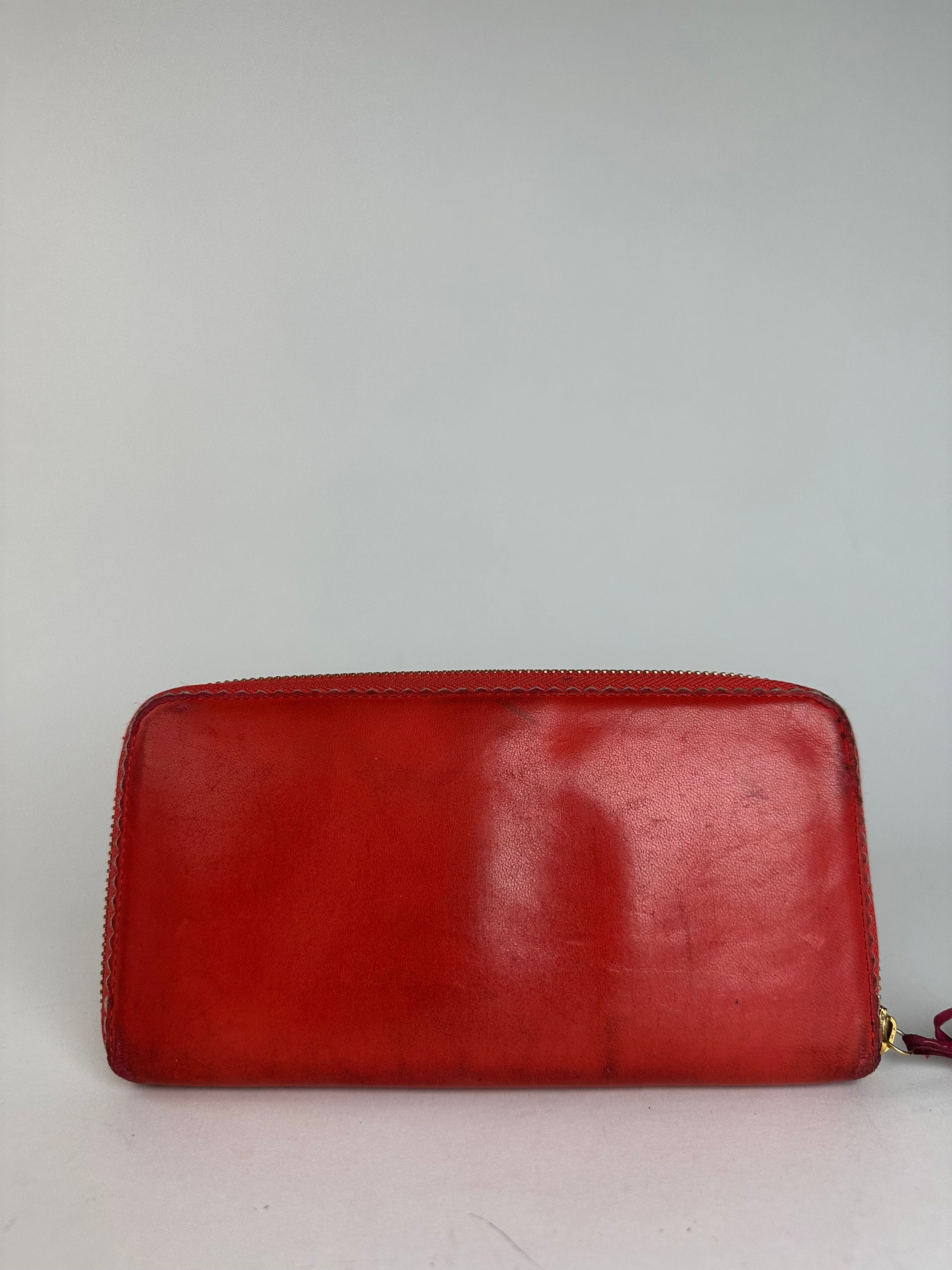 Loewe Vintage Madrid Zippy Wallet Red Size ONE SIZE - 10 Thumbnail