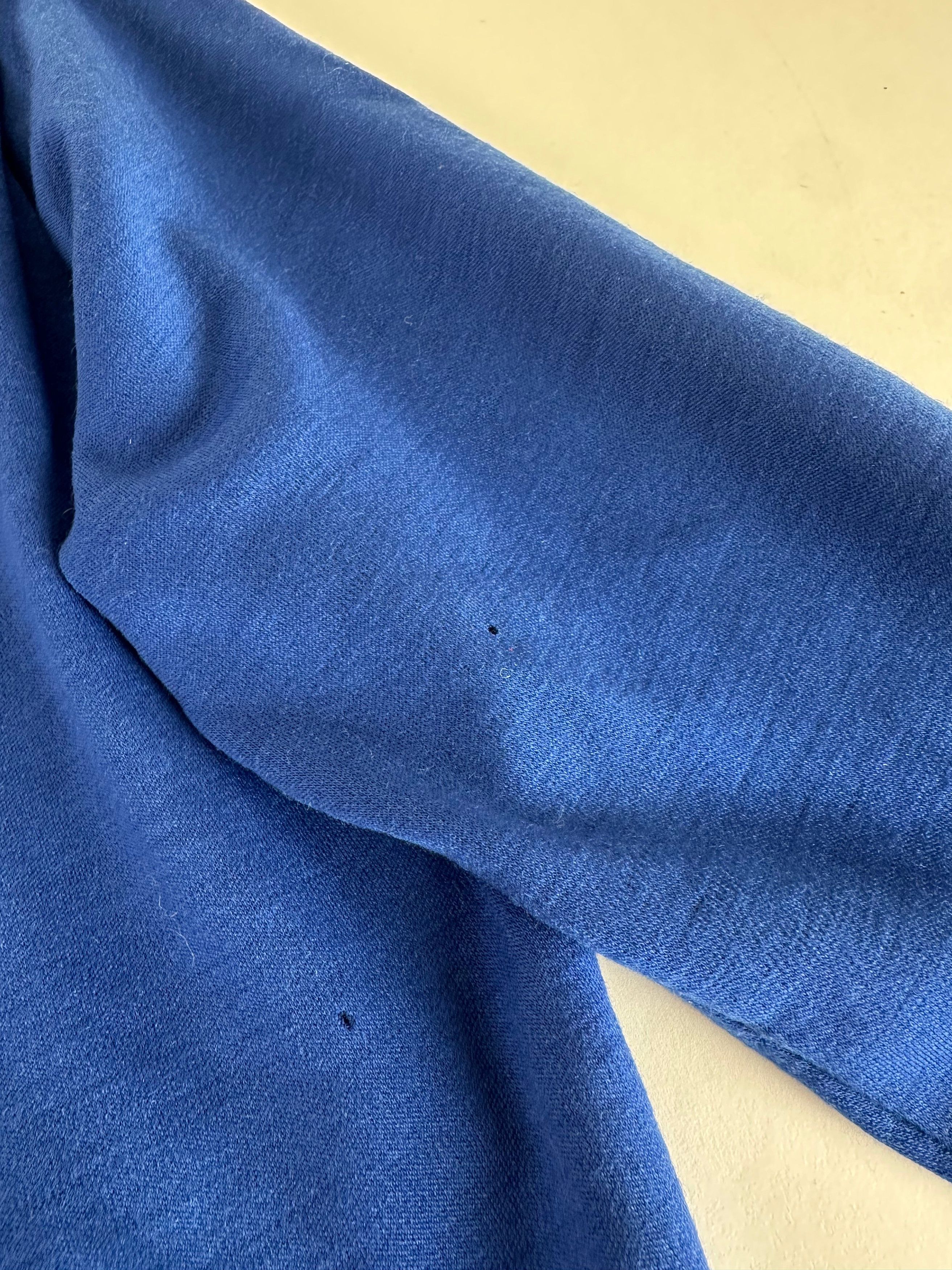 Other Vintage Yves Saint Laurent Vneck Sweater Blue Black Size S / US 4 / IT 40 - 9 Thumbnail