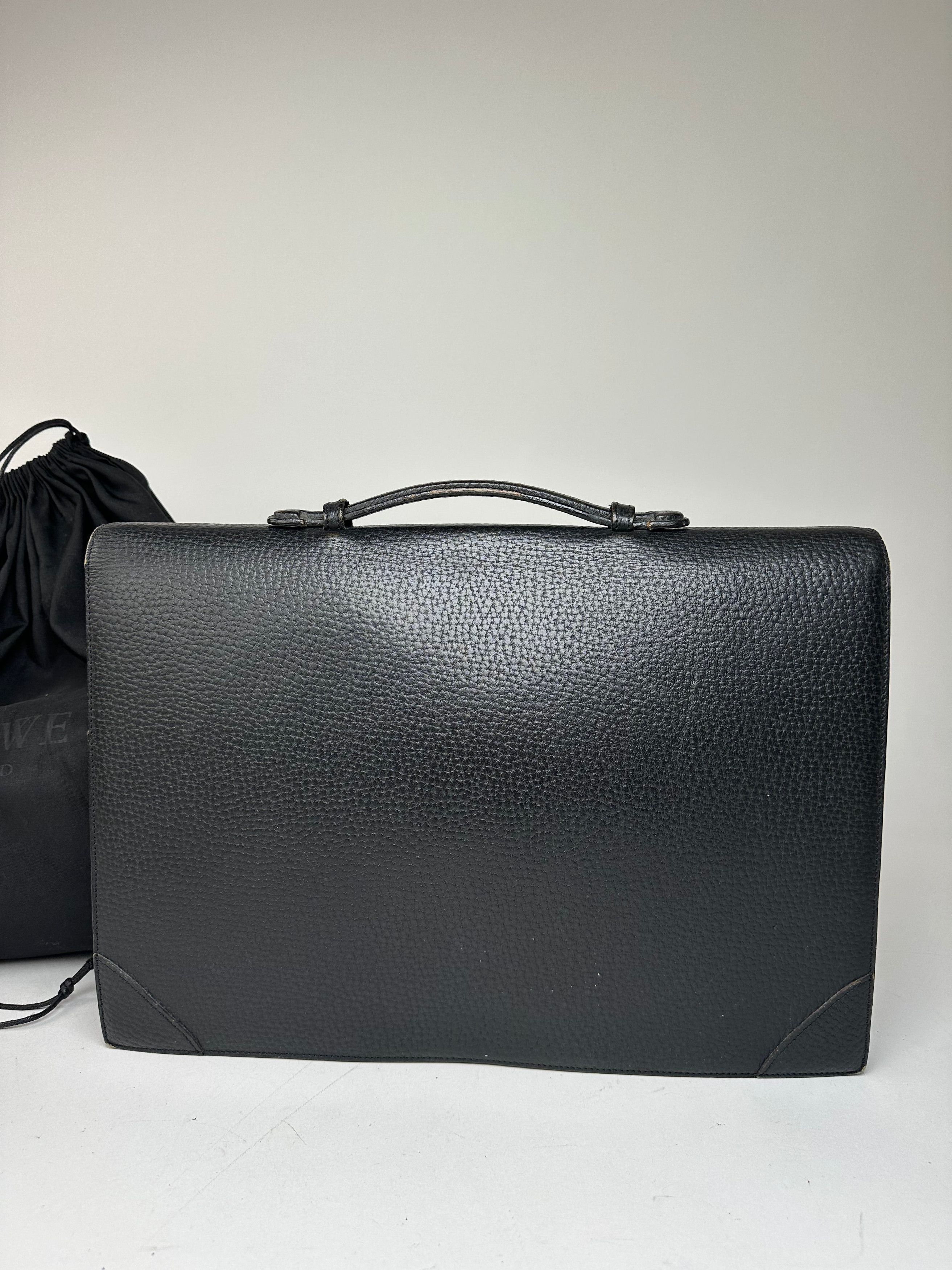 Loewe Vintage Madrid Leather Briefacase Black Size ONE SIZE - 4 Thumbnail