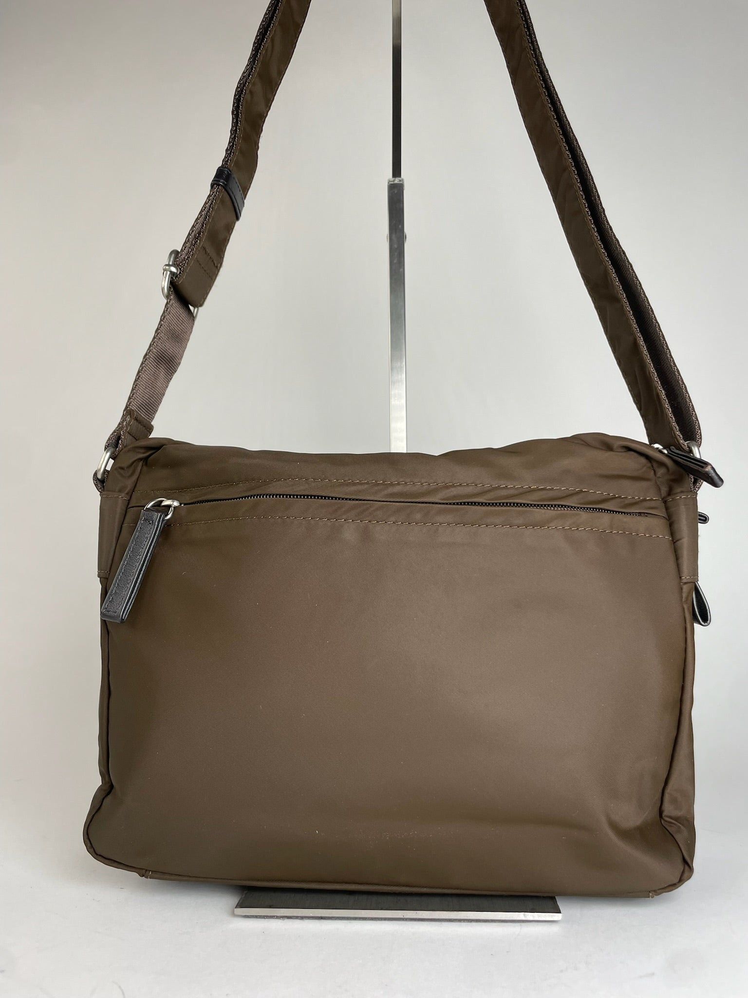 Yohji Yamamoto Vintage Y Saccs Polyester Leather Multiway Bag Khaki Brown Size ONE SIZE - 15 Thumbnail