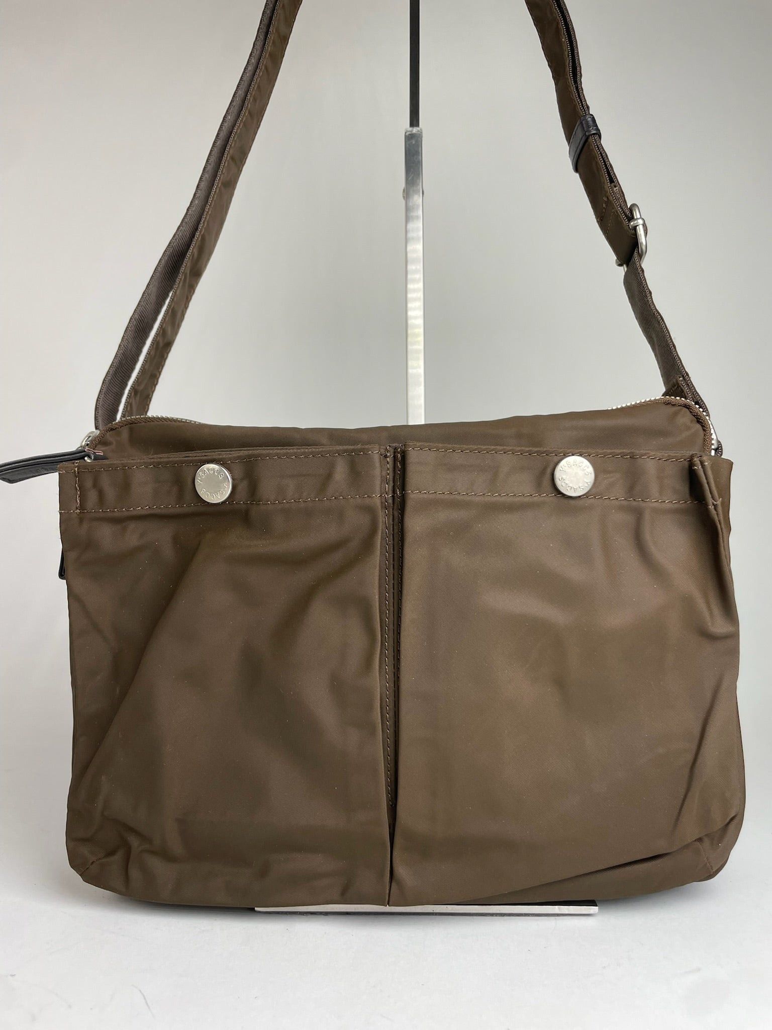 Yohji Yamamoto Vintage Y Saccs Polyester Leather Multiway Bag Khaki Brown Size ONE SIZE - 13 Thumbnail