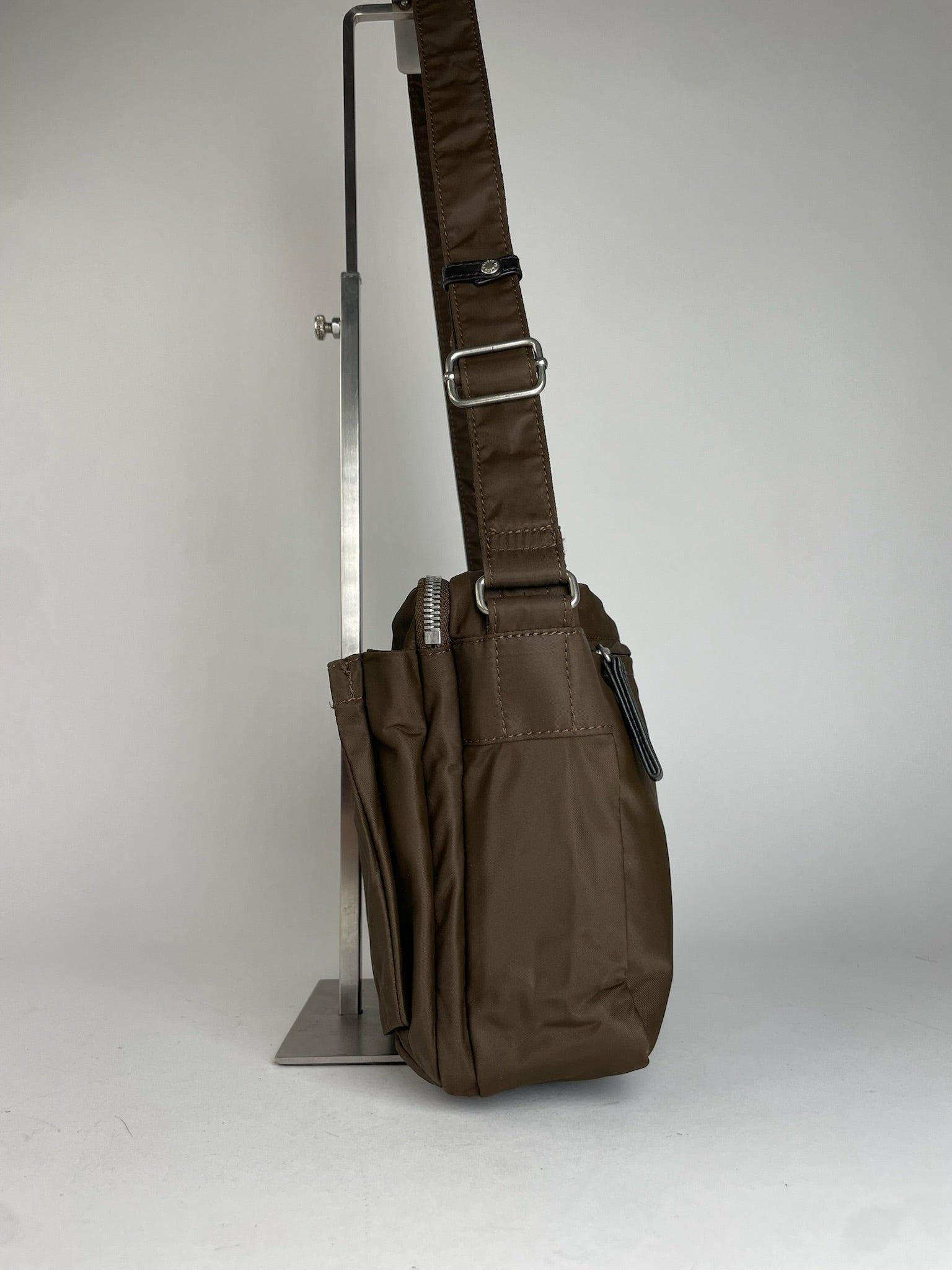 Yohji Yamamoto Vintage Y Saccs Polyester Leather Multiway Bag Khaki Brown Size ONE SIZE - 14 Thumbnail
