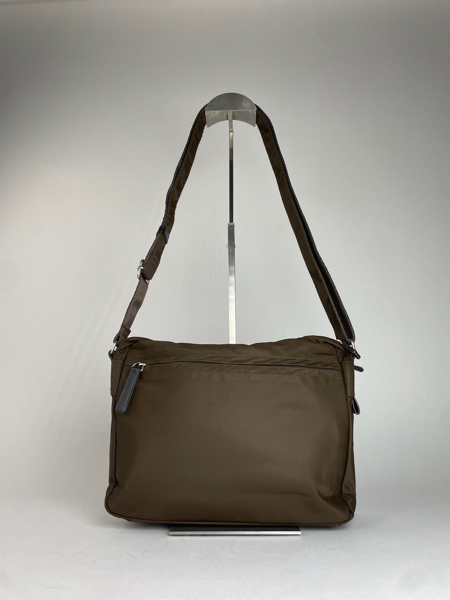Yohji Yamamoto Vintage Y Saccs Polyester Leather Multiway Bag Khaki Brown Size ONE SIZE - 2 Thumbnail