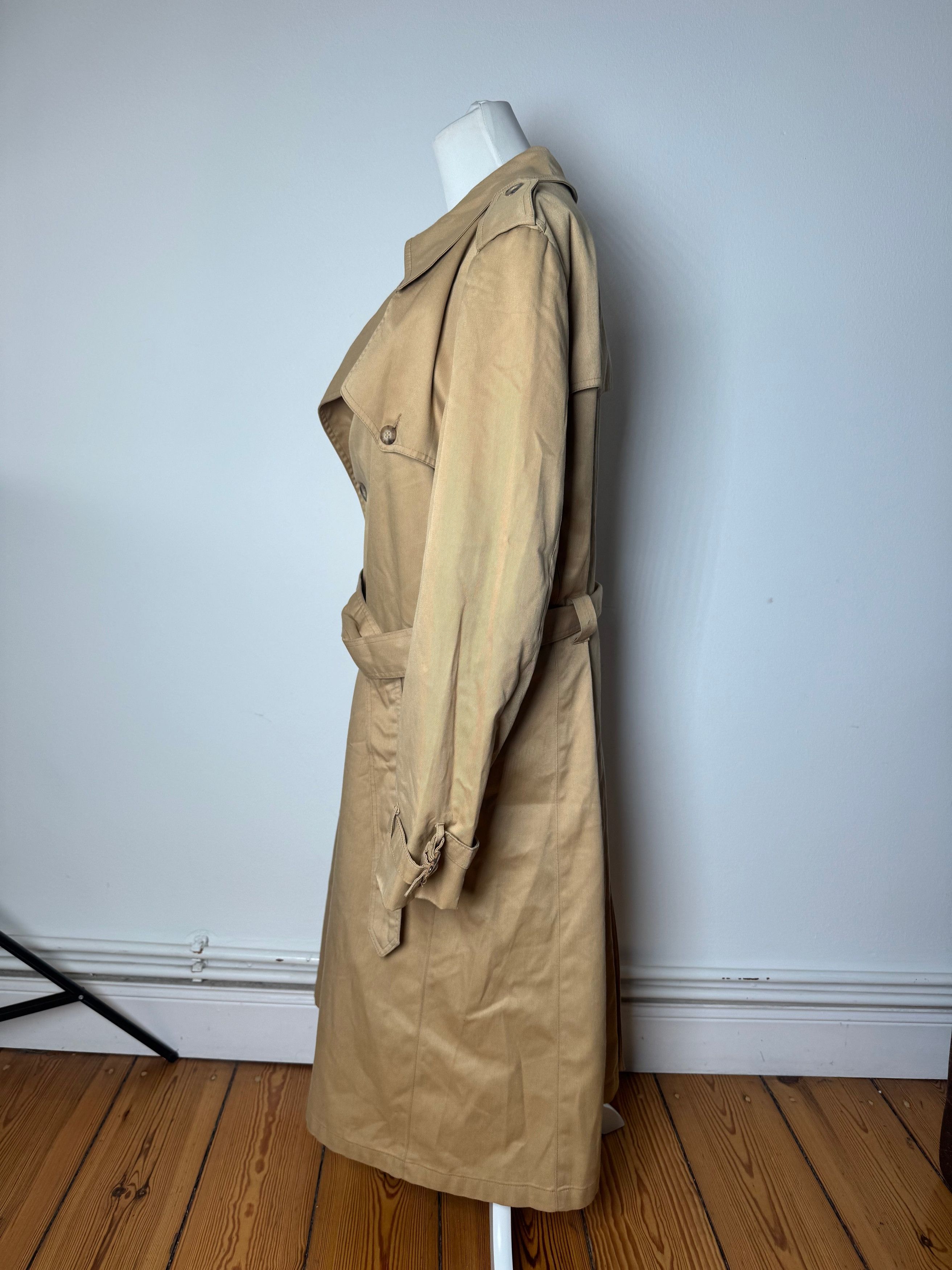Dior Vintage Cotton Trenchcoat Beige L/XL Size L / US 10 / IT 46 - 2 Thumbnail