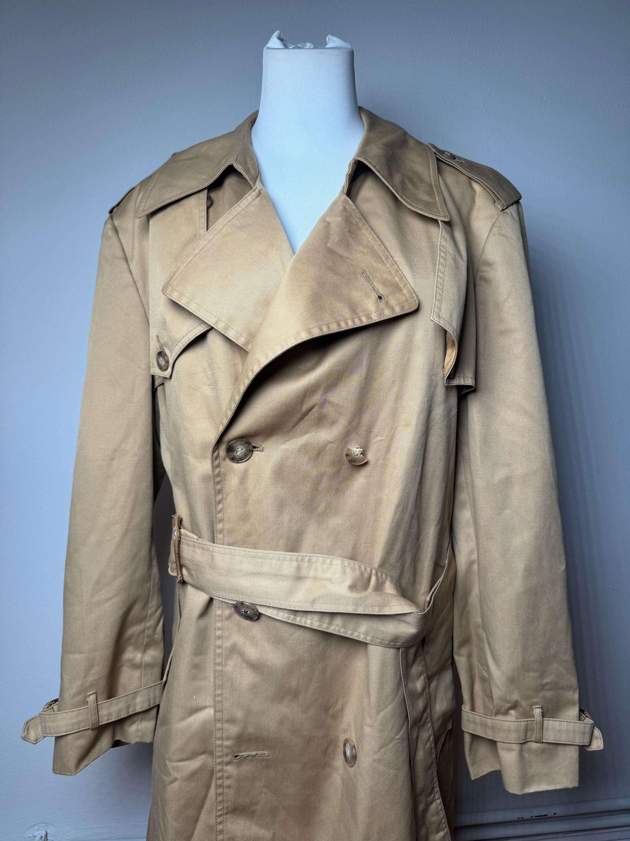 Dior Vintage Cotton Trenchcoat Beige L/XL Size L / US 10 / IT 46 - 12 Thumbnail