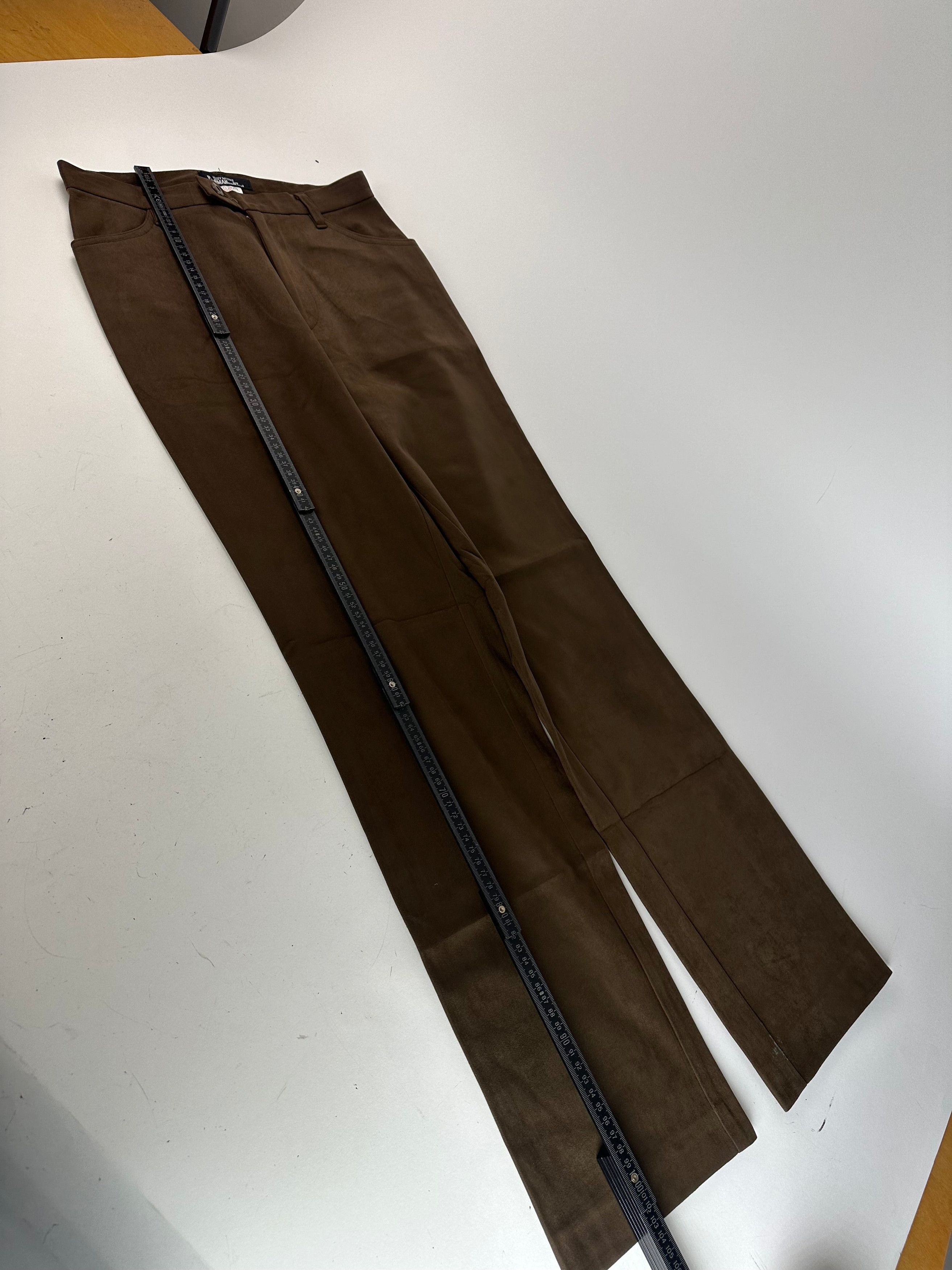 Issey Miyake Vintage Suede Pants Brown M Size 30" / US 8 / IT 44 - 5 Thumbnail