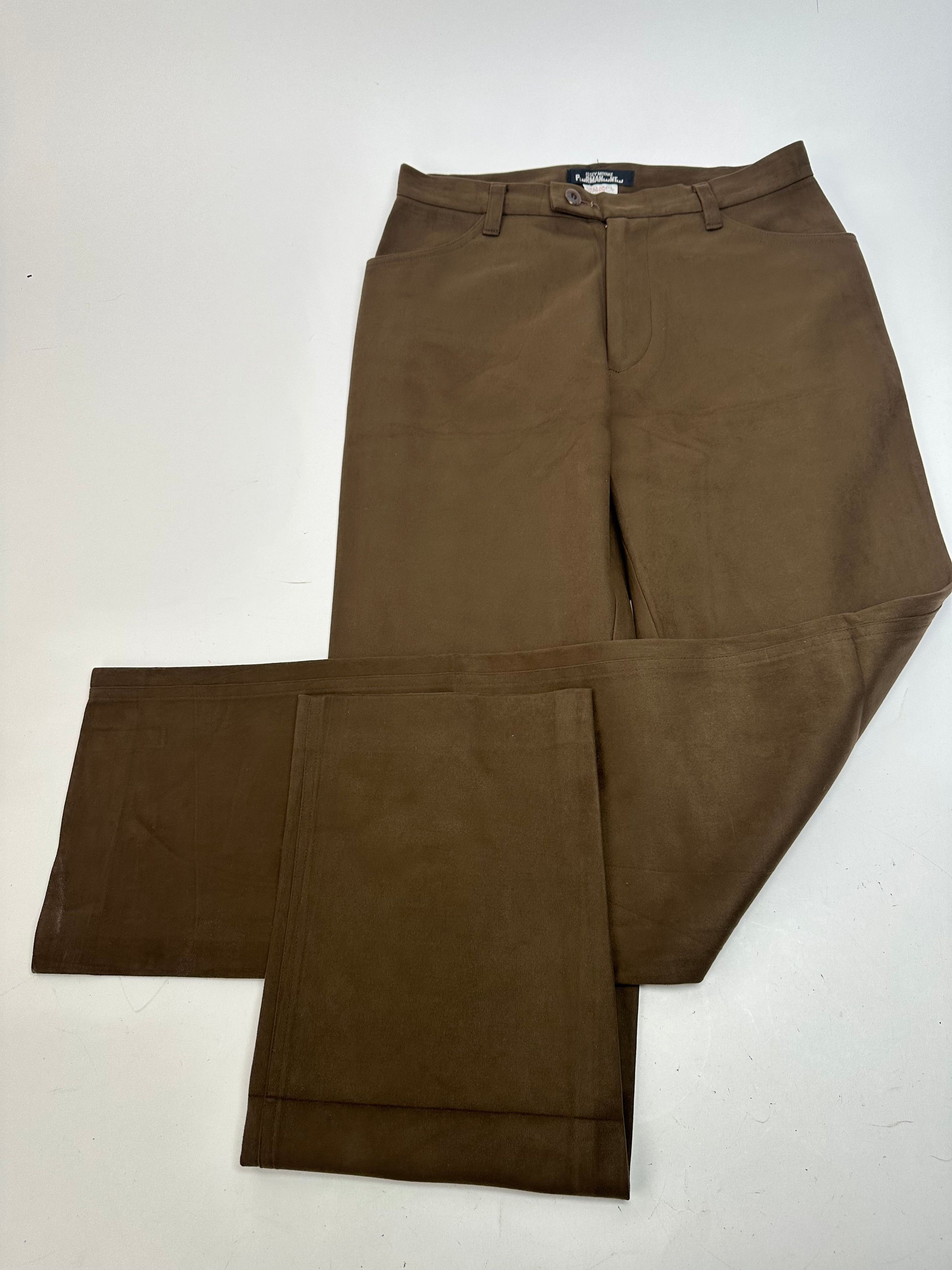 Issey Miyake Vintage Suede Pants Brown M Size 30" / US 8 / IT 44 - 14 Thumbnail
