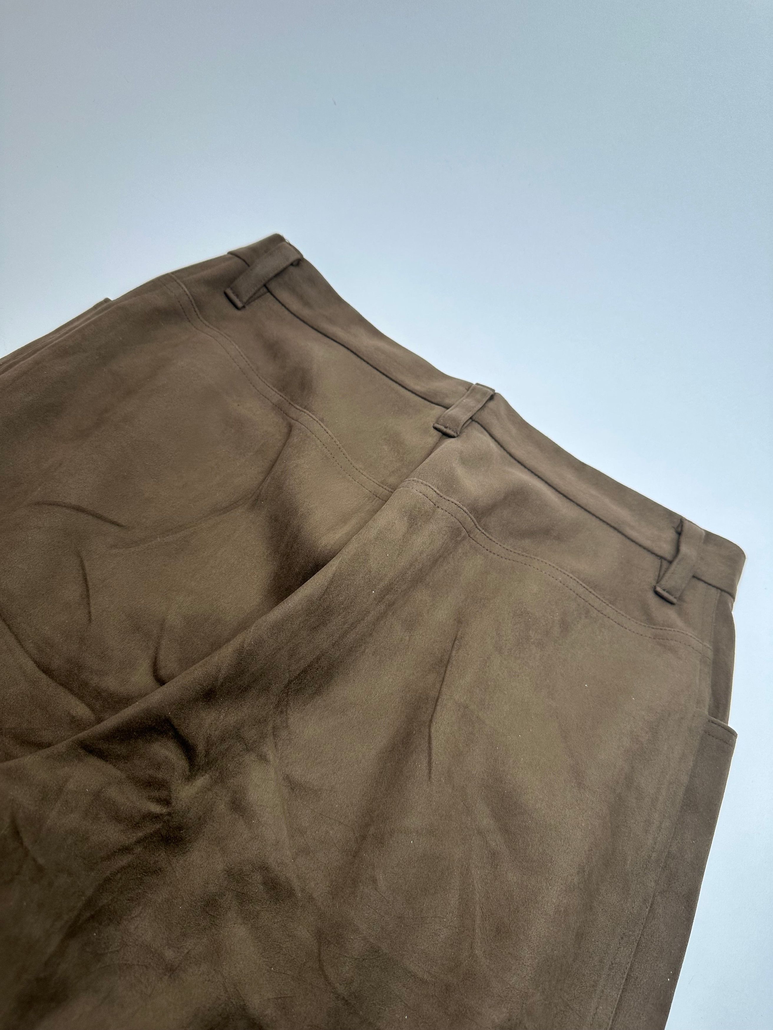 Issey Miyake Vintage Suede Pants Brown M Size 30" / US 8 / IT 44 - 11 Thumbnail