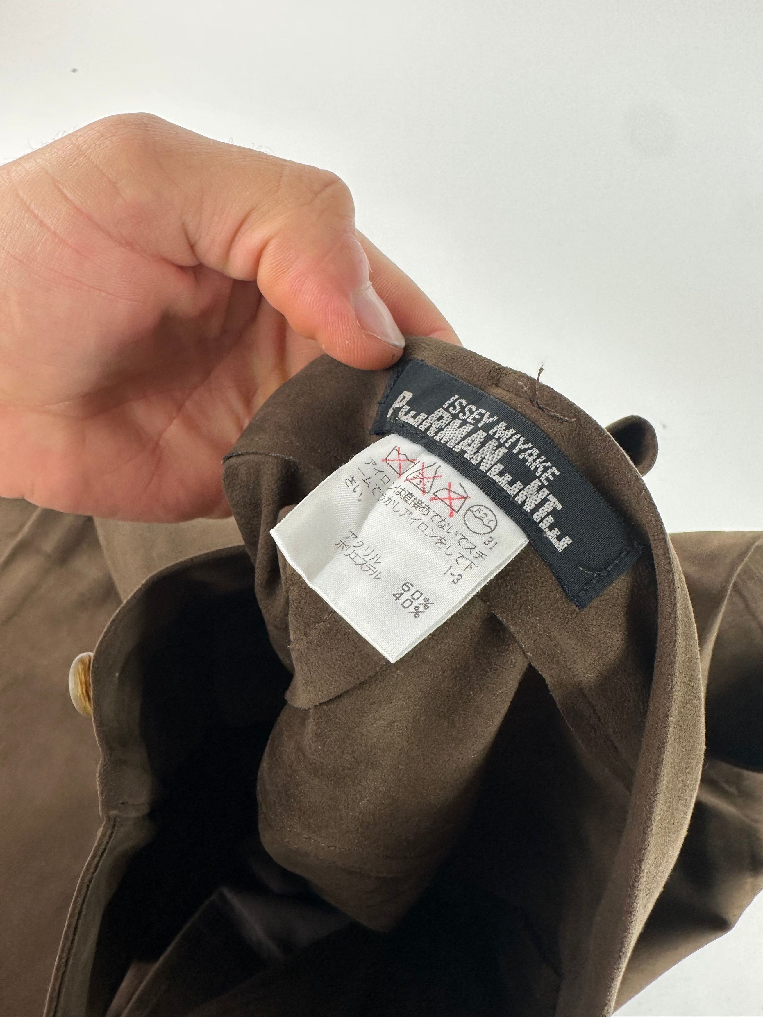 Issey Miyake Vintage Suede Pants Brown M Size 30" / US 8 / IT 44 - 12 Thumbnail