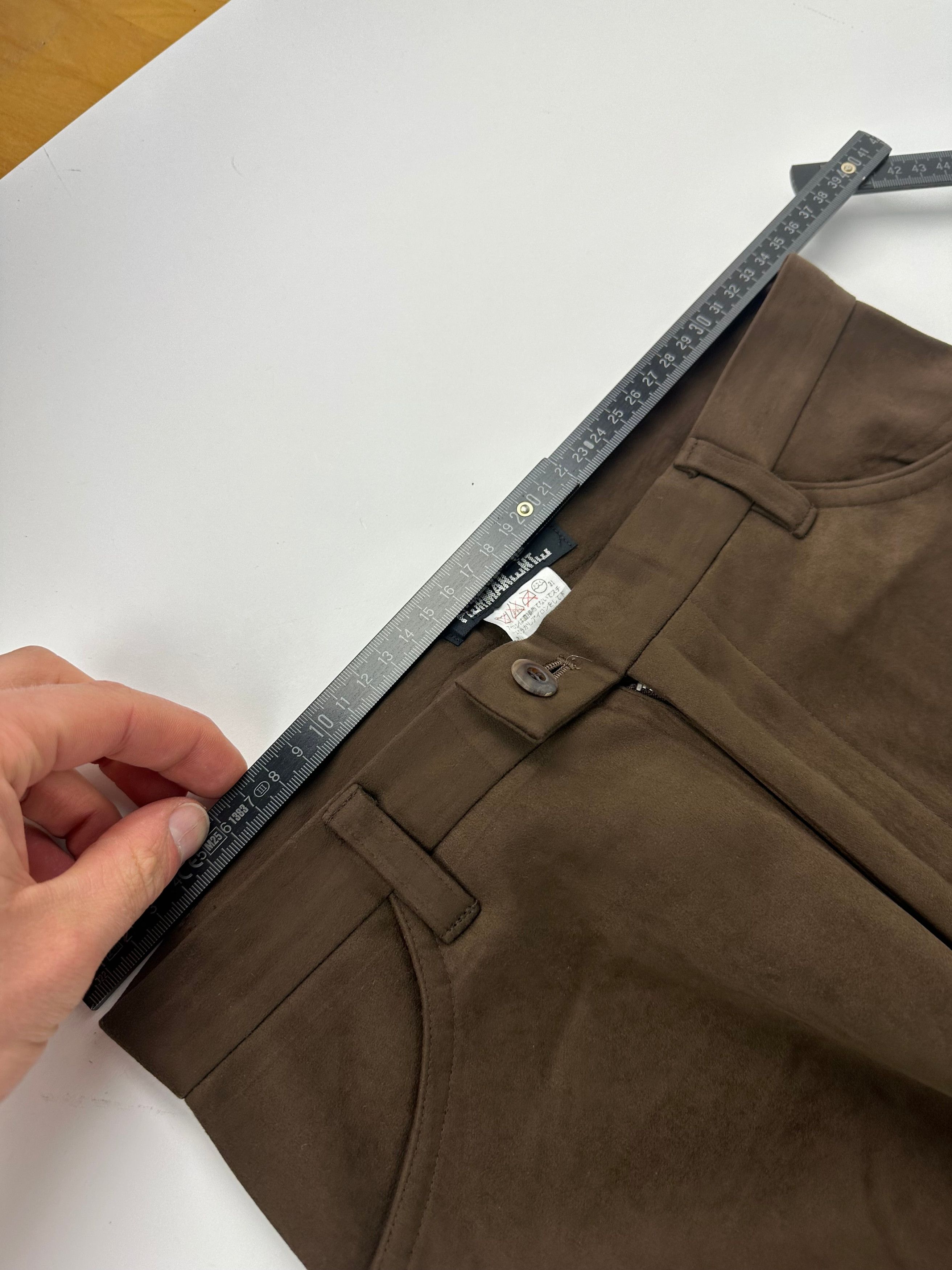 Issey Miyake Vintage Suede Pants Brown M Size 30" / US 8 / IT 44 - 8 Thumbnail