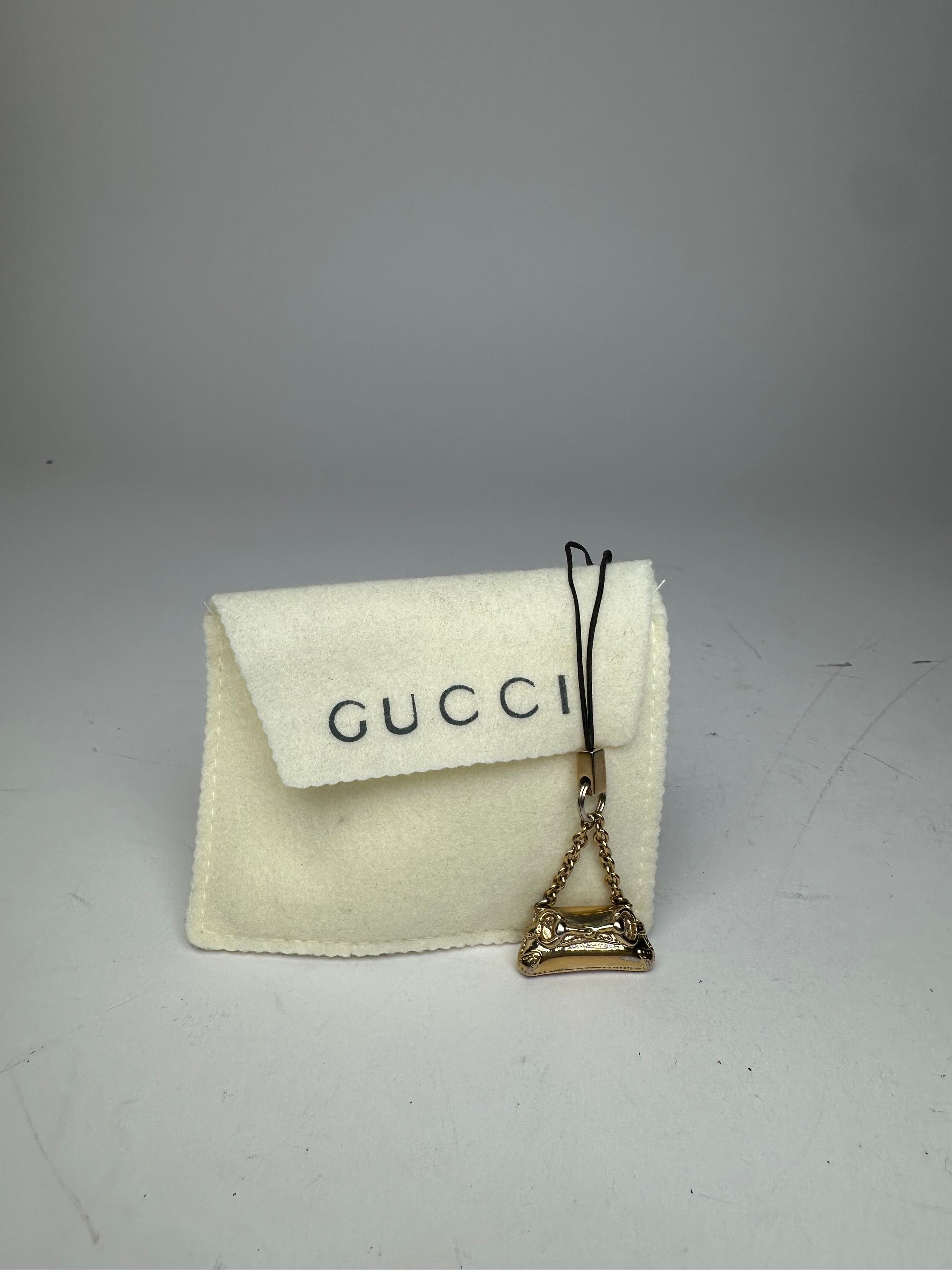 Gucci Vintage Horsebit Bag Emblossed Keychain Gold Size ONE SIZE - 4 Thumbnail