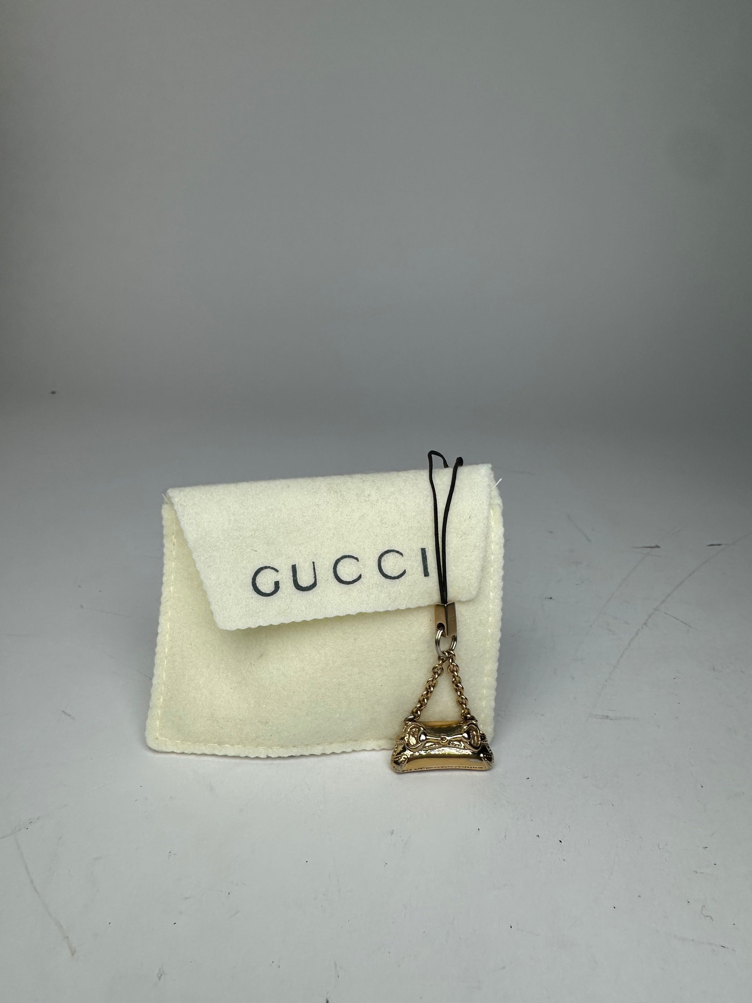 Gucci Vintage Horsebit Bag Emblossed Keychain Gold Size ONE SIZE - 6 Thumbnail
