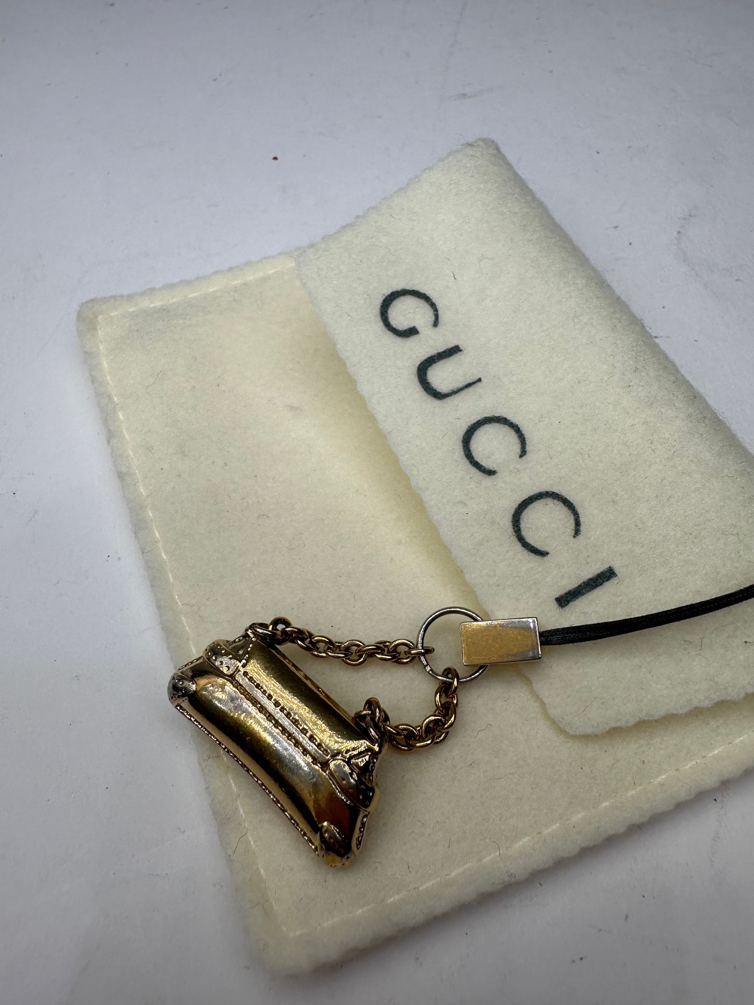 Gucci Vintage Horsebit Bag Emblossed Keychain Gold Size ONE SIZE - 7 Thumbnail