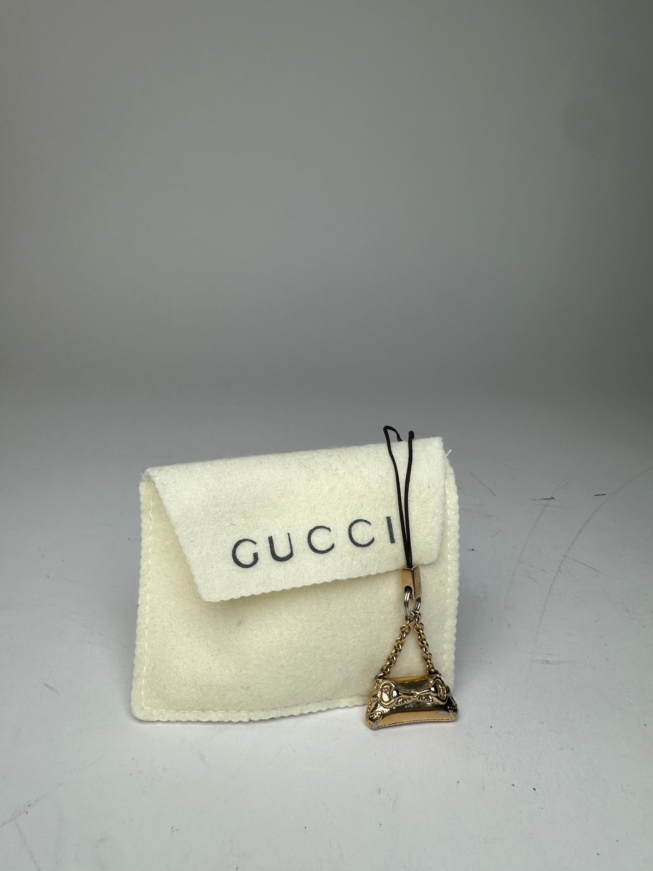 Gucci Vintage Horsebit Bag Emblossed Keychain Gold Size ONE SIZE - 10 Thumbnail