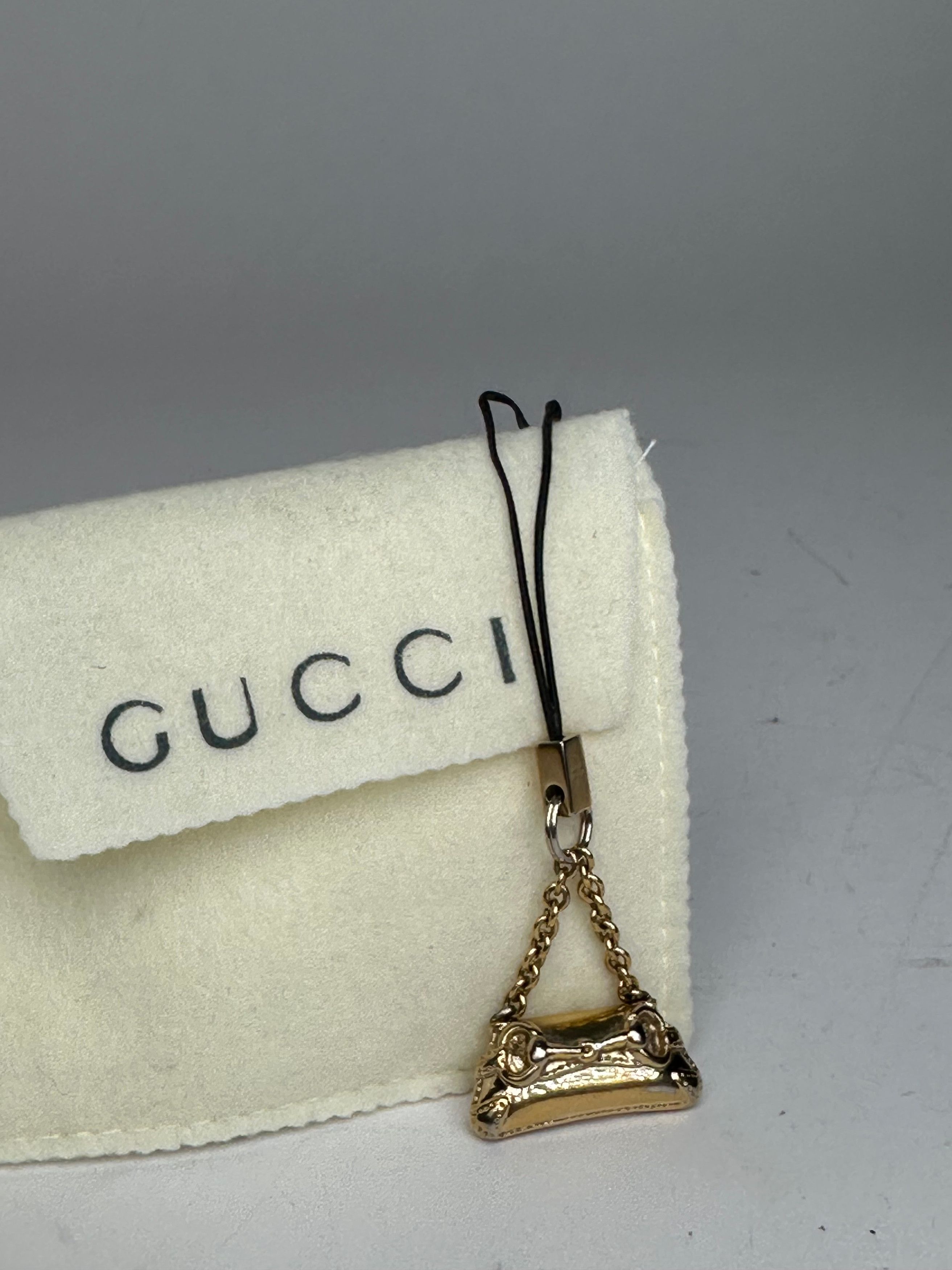 Gucci Vintage Horsebit Bag Emblossed Keychain Gold Size ONE SIZE - 2 Thumbnail
