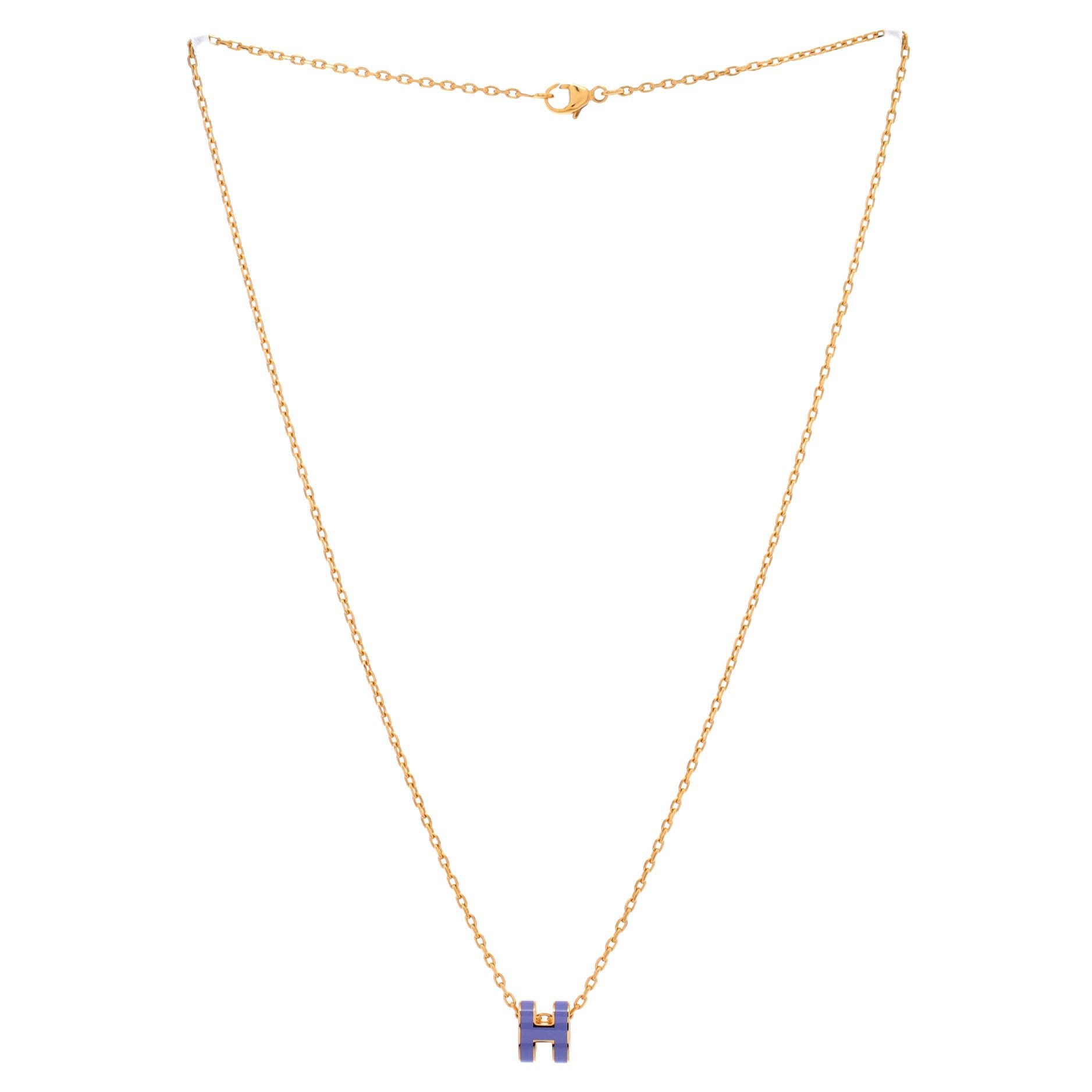 Hermes Pop H Pendant Chain Necklace Size ONE SIZE - 2 Thumbnail