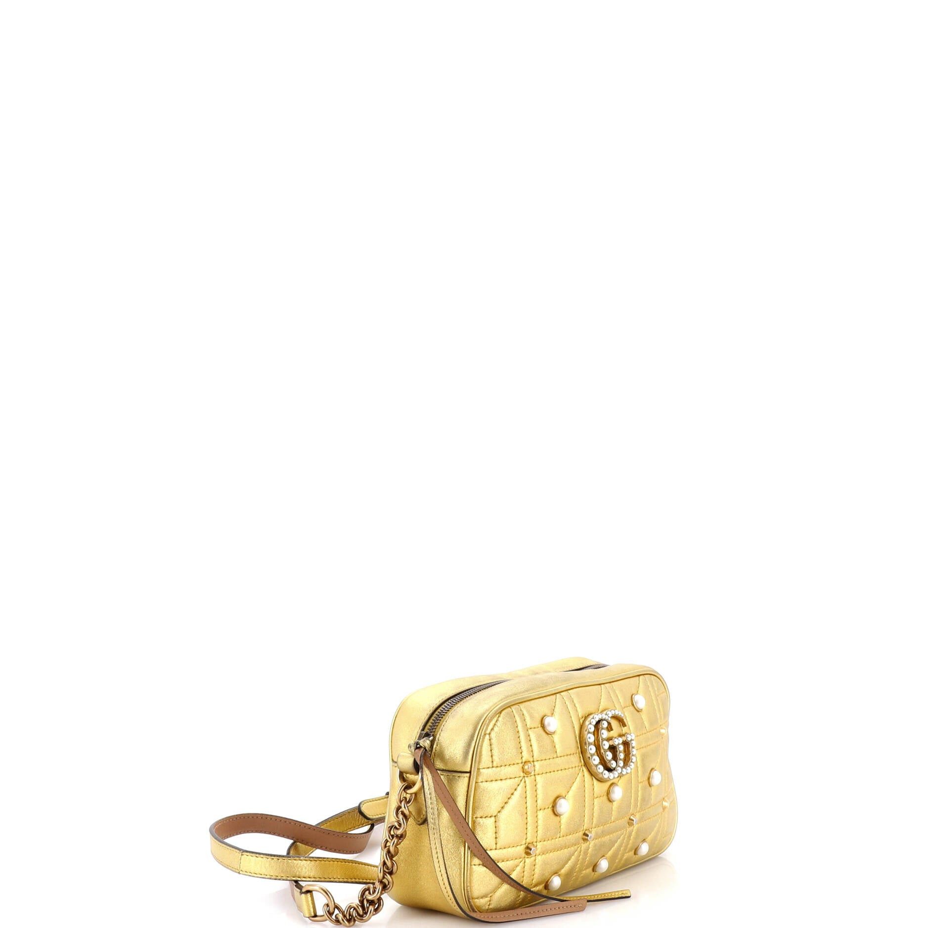 Gucci Pearly GG Marmont Shoulder Bag Size ONE SIZE - 2 Thumbnail